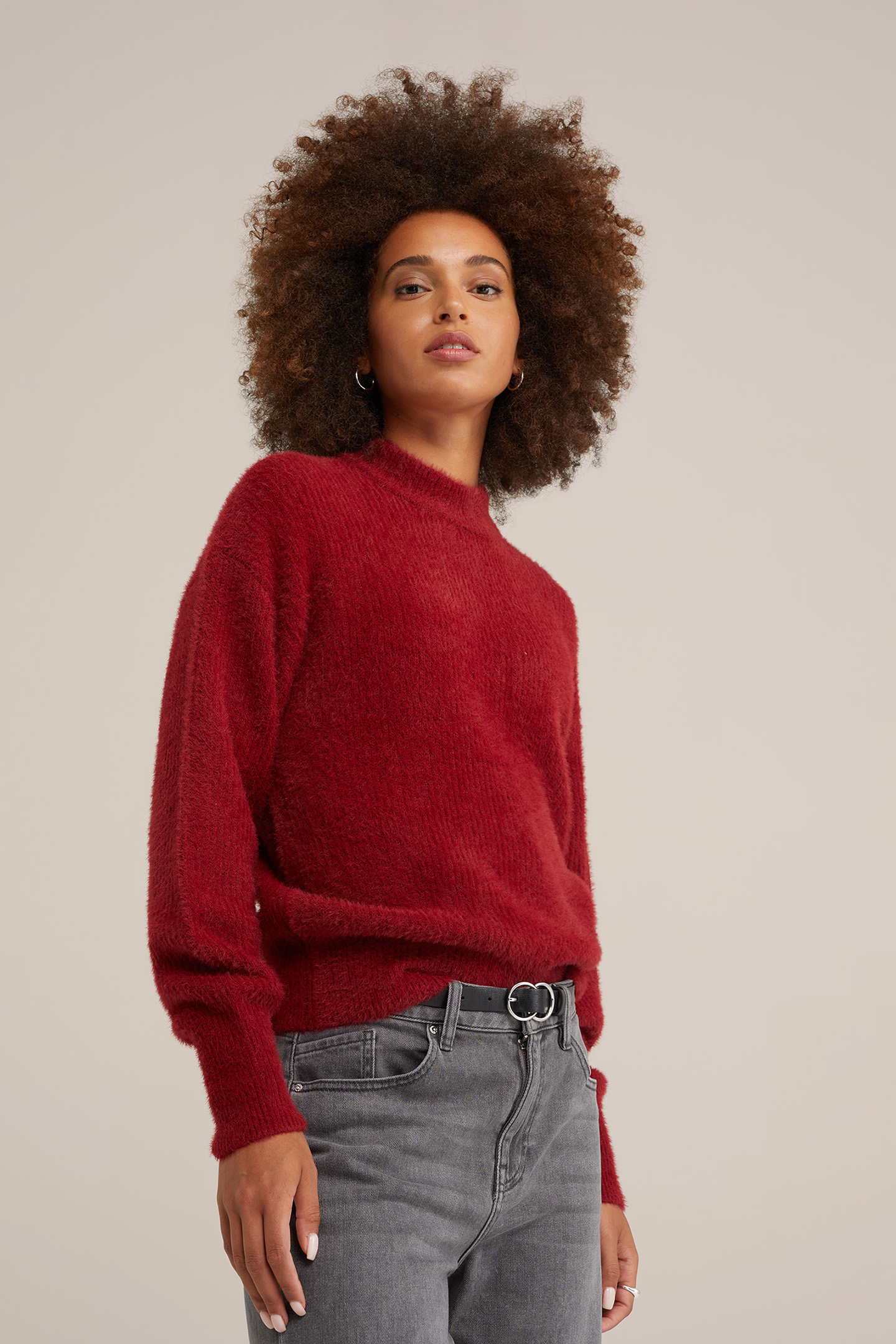 GEBREIDE TRUI VINTAGE RED 5