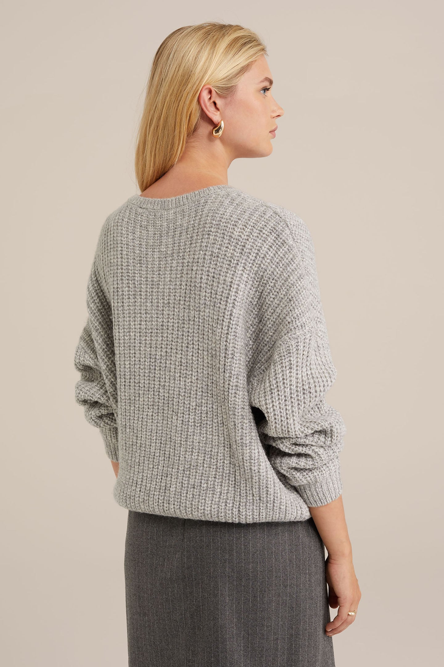 GEBREIDE TRUI LIGHT GREY 2