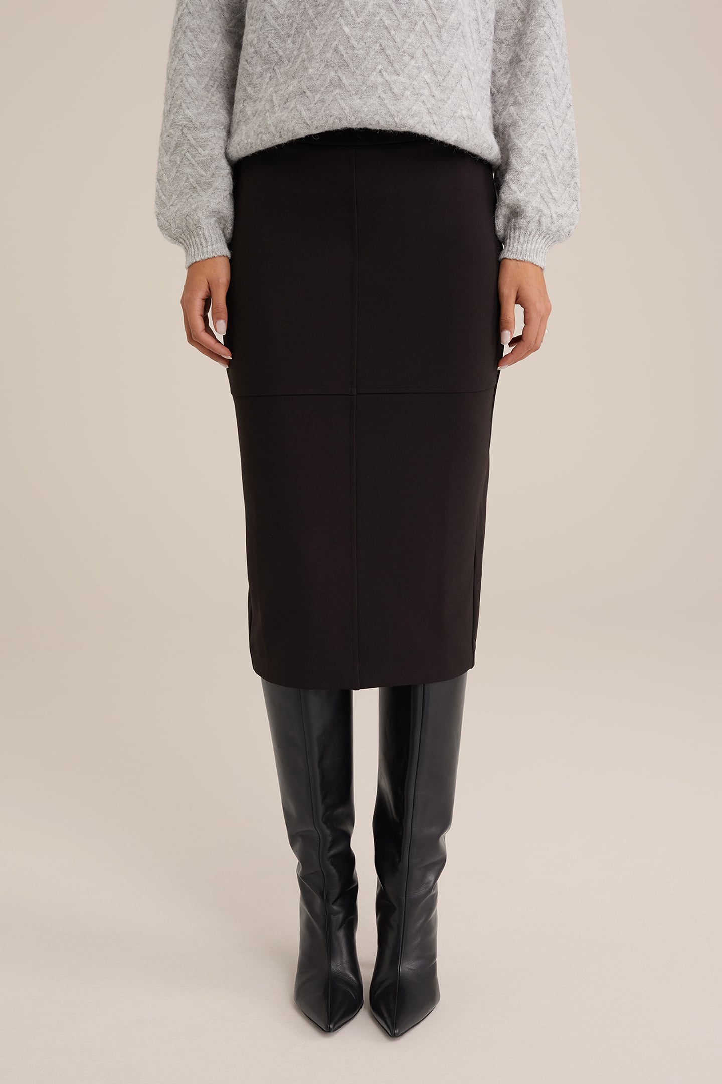 SKIRT PENCIL BLACK 1