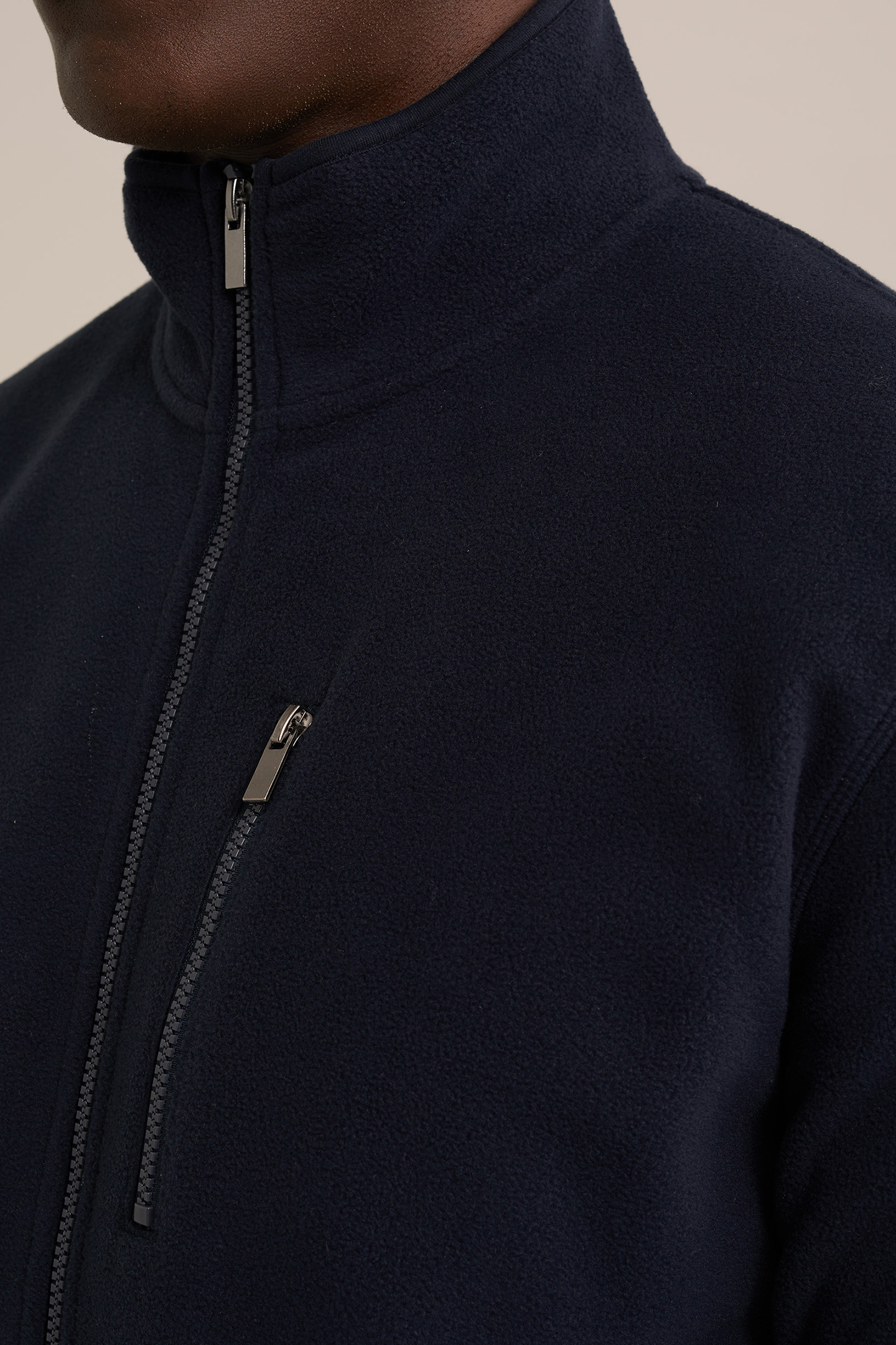 CARDIGAN WITH ZIPPER DARK BLUE 5