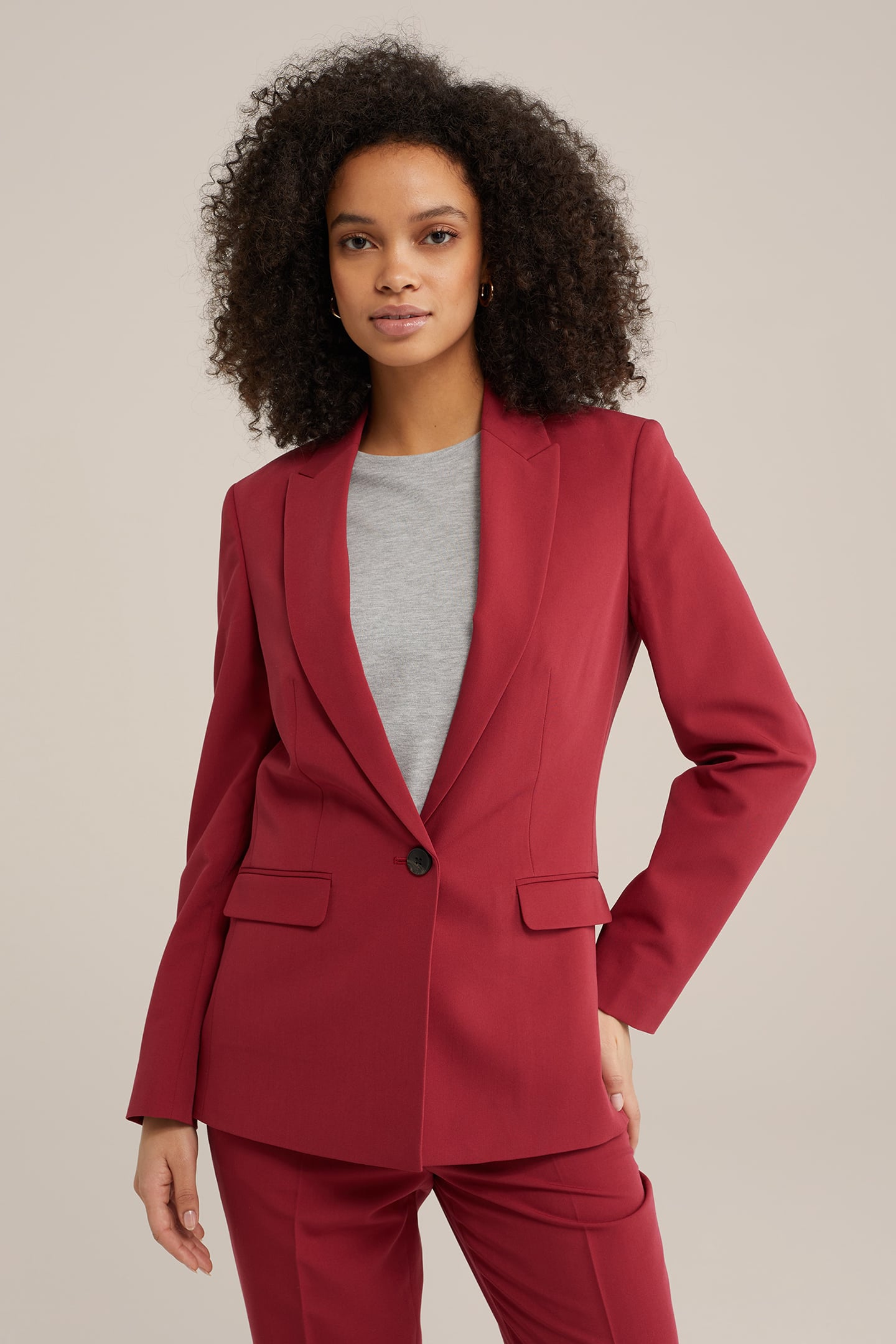 BLAZER BURGUNDY RED 1