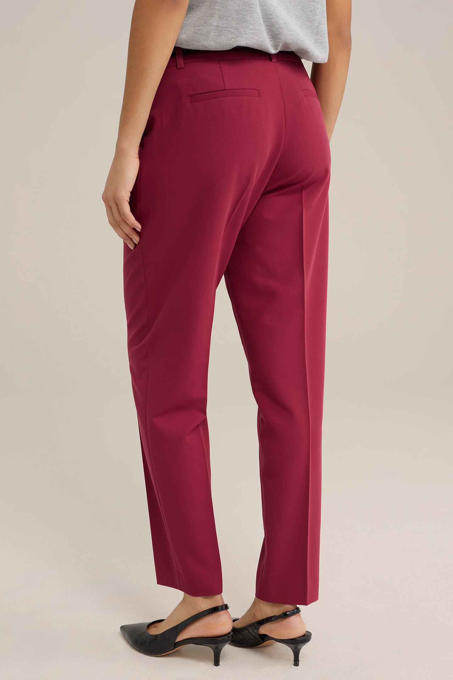 TROUSER BURGUNDY RED 2