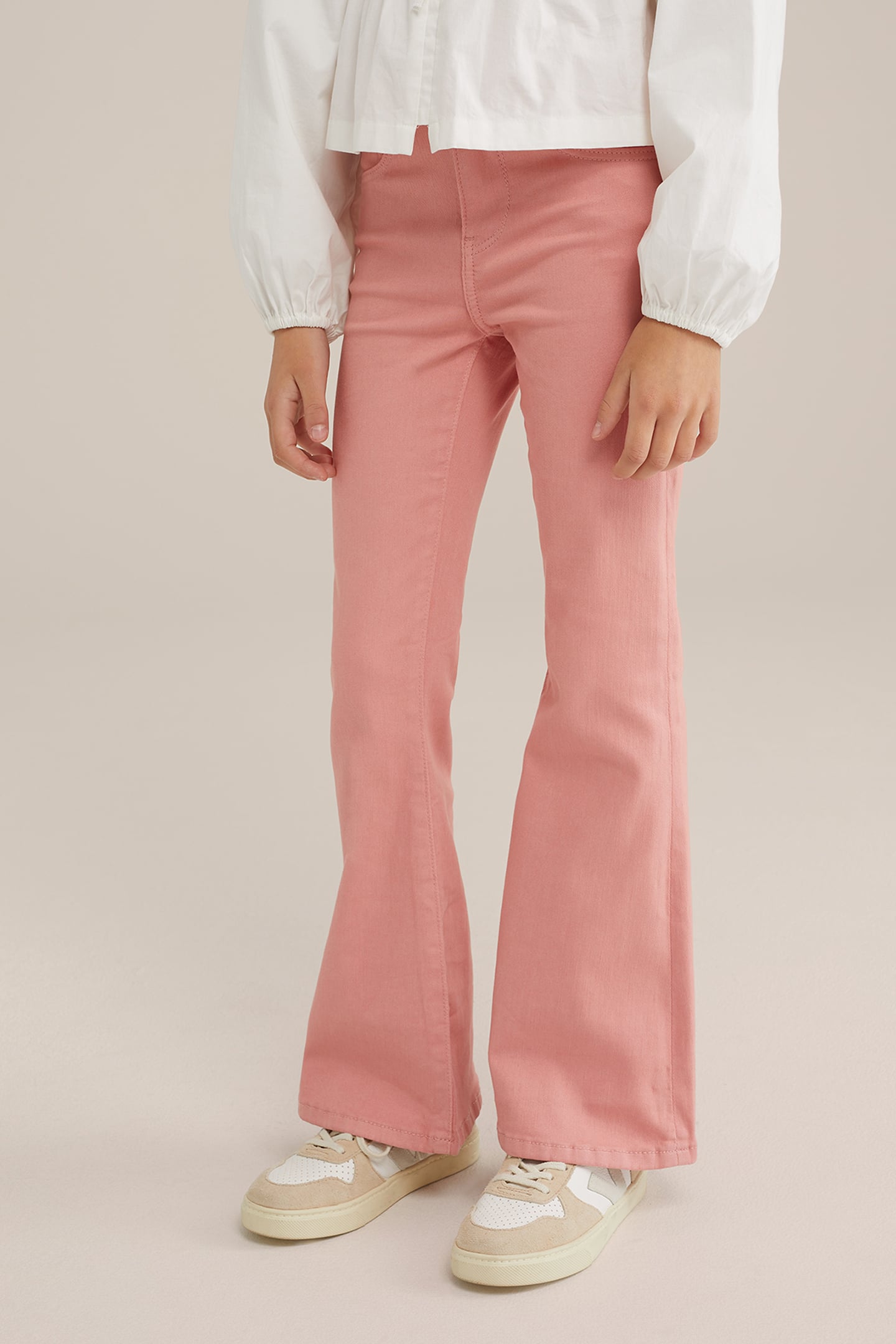 5-POCKET MID WAIST CORAL PINK 1