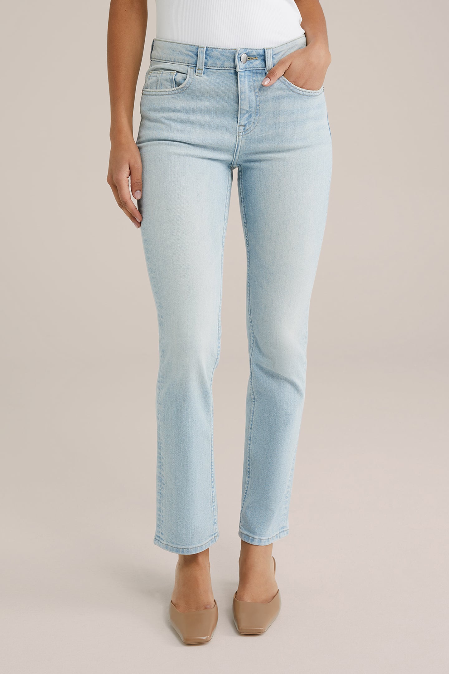 5-POCKET MID WAIST BLUE 1