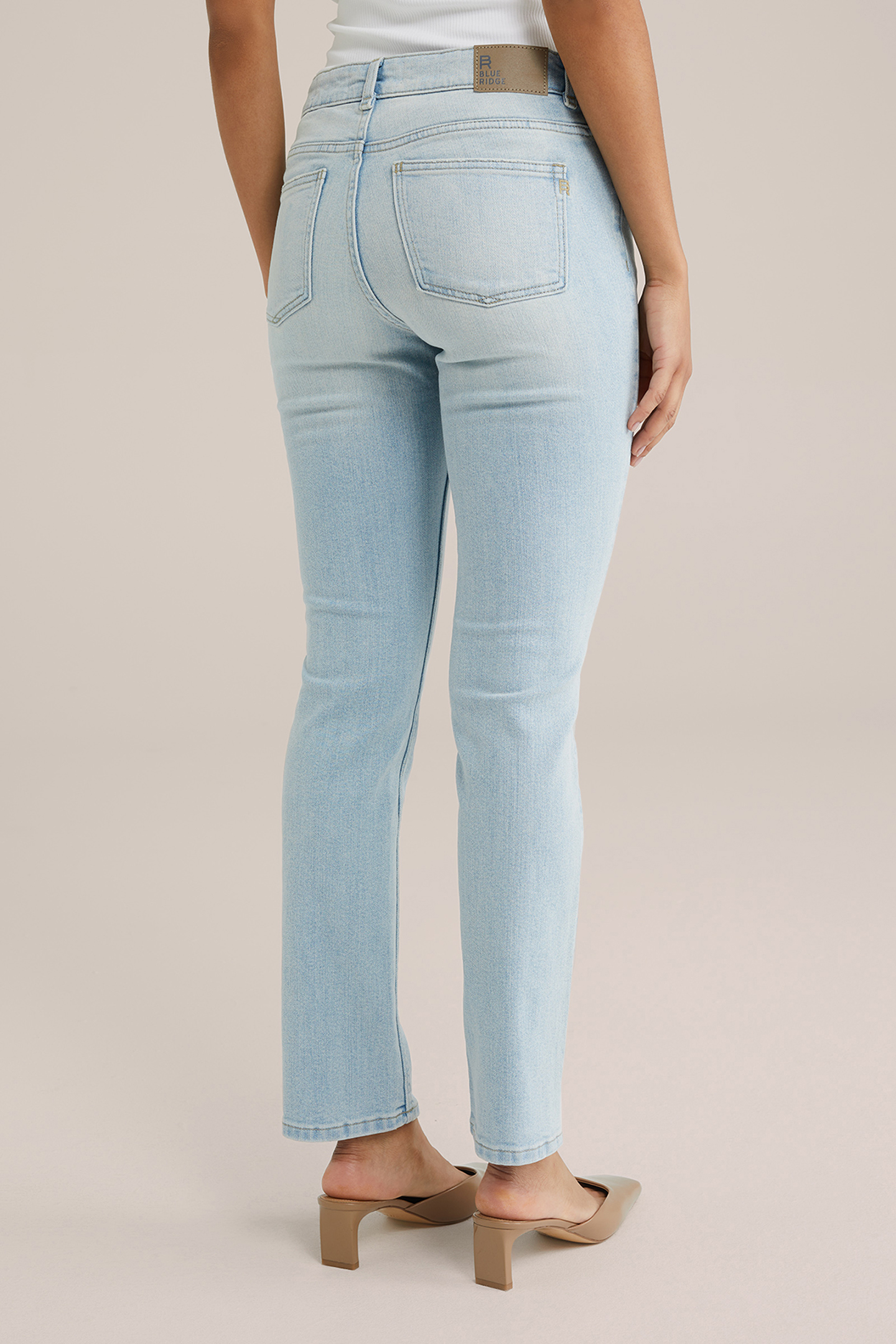 5-POCKET MID WAIST BLUE 2