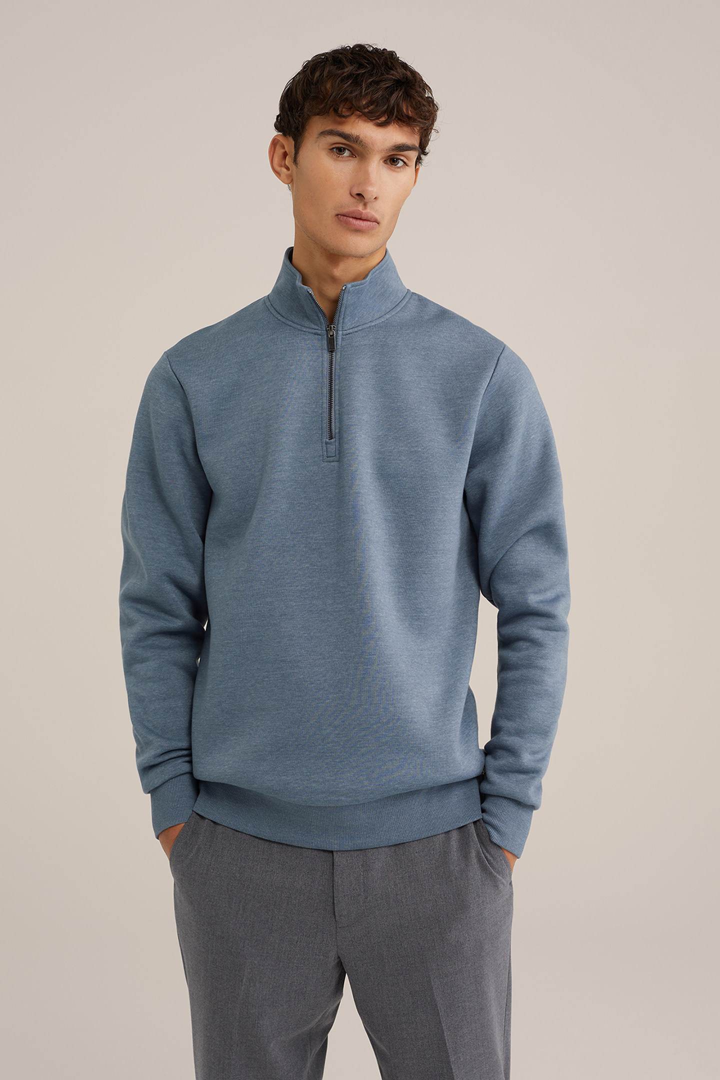 HALFWAY ZIPPER LIGHT BLUE 1