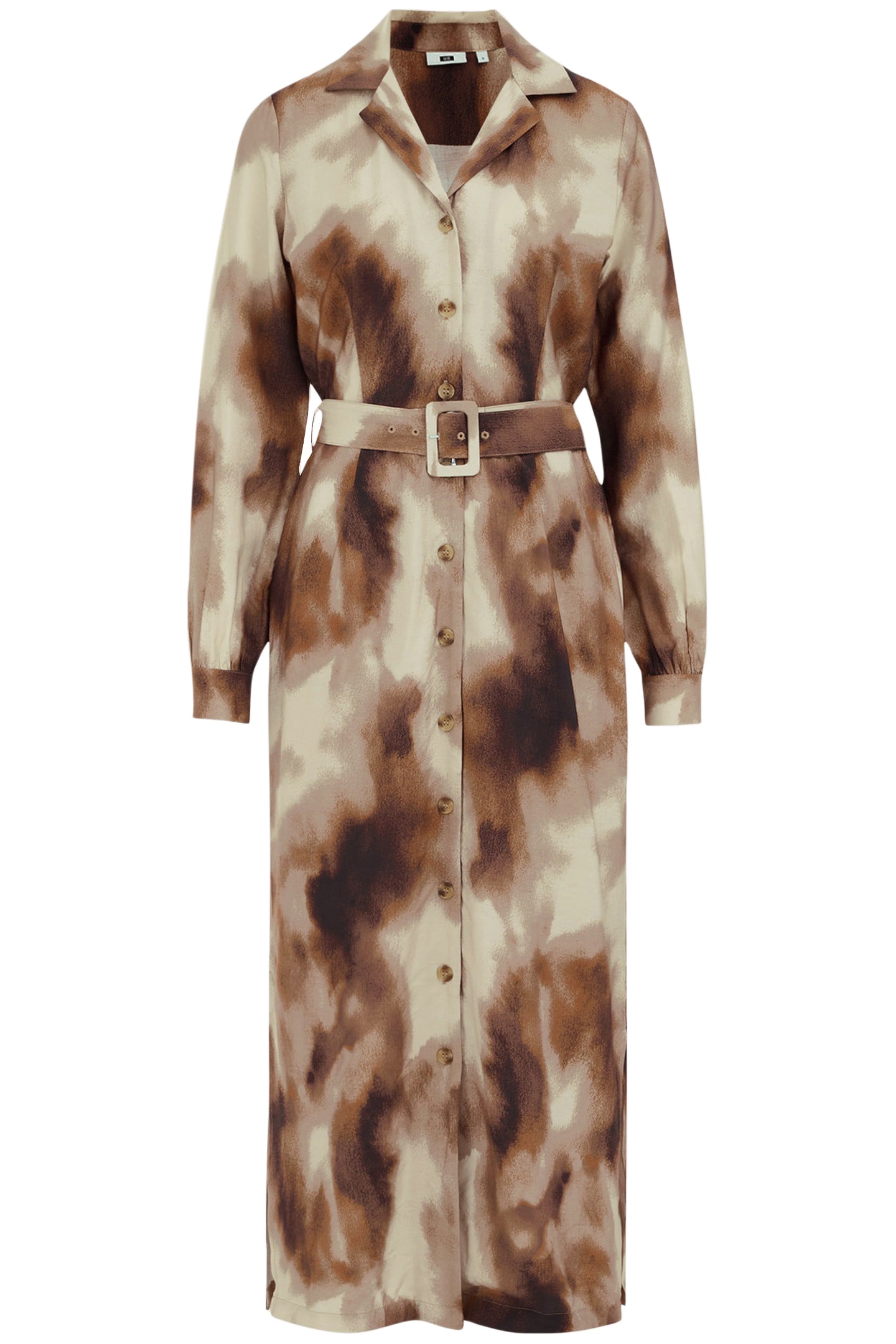 DRESS MID LENGTH BROWN 3