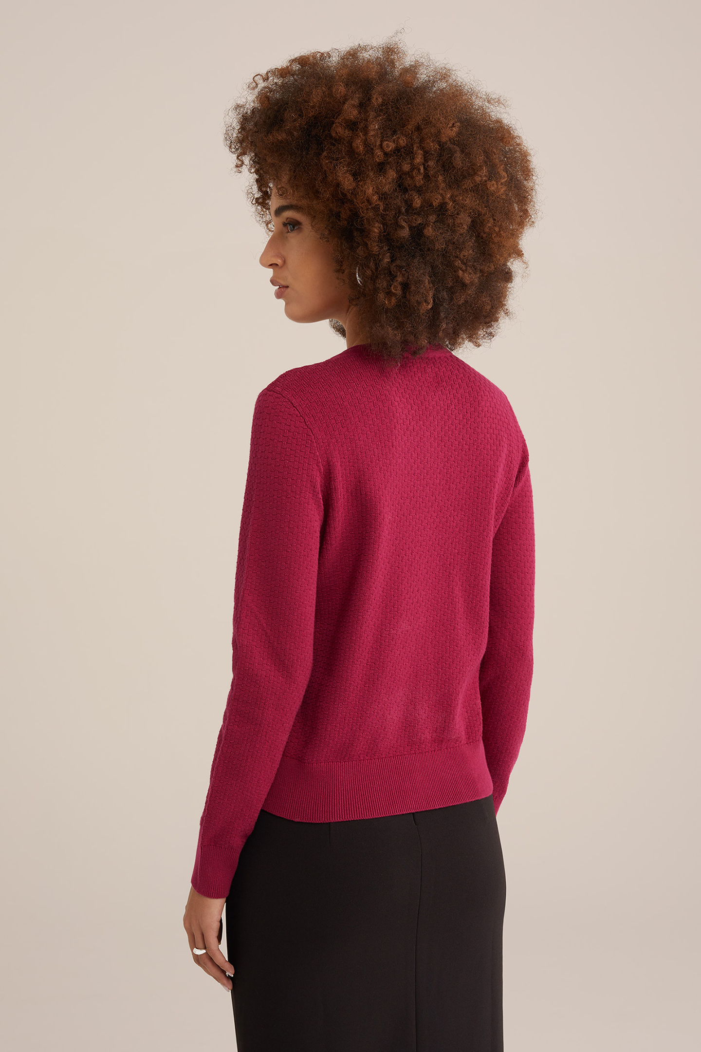 KNITTED CARDIGAN RED 2