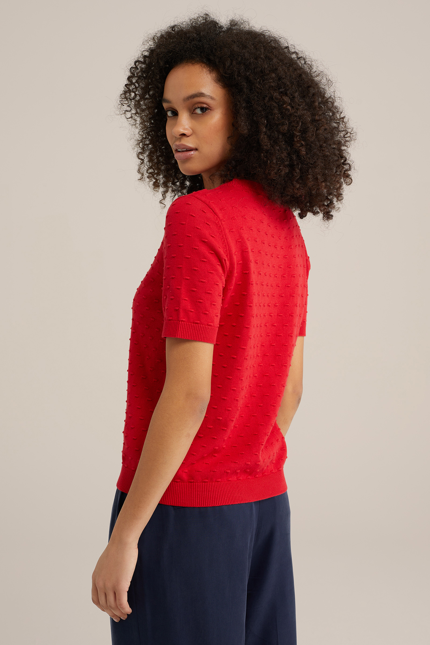 KNITTED PULLOVER VINTAGE RED 2