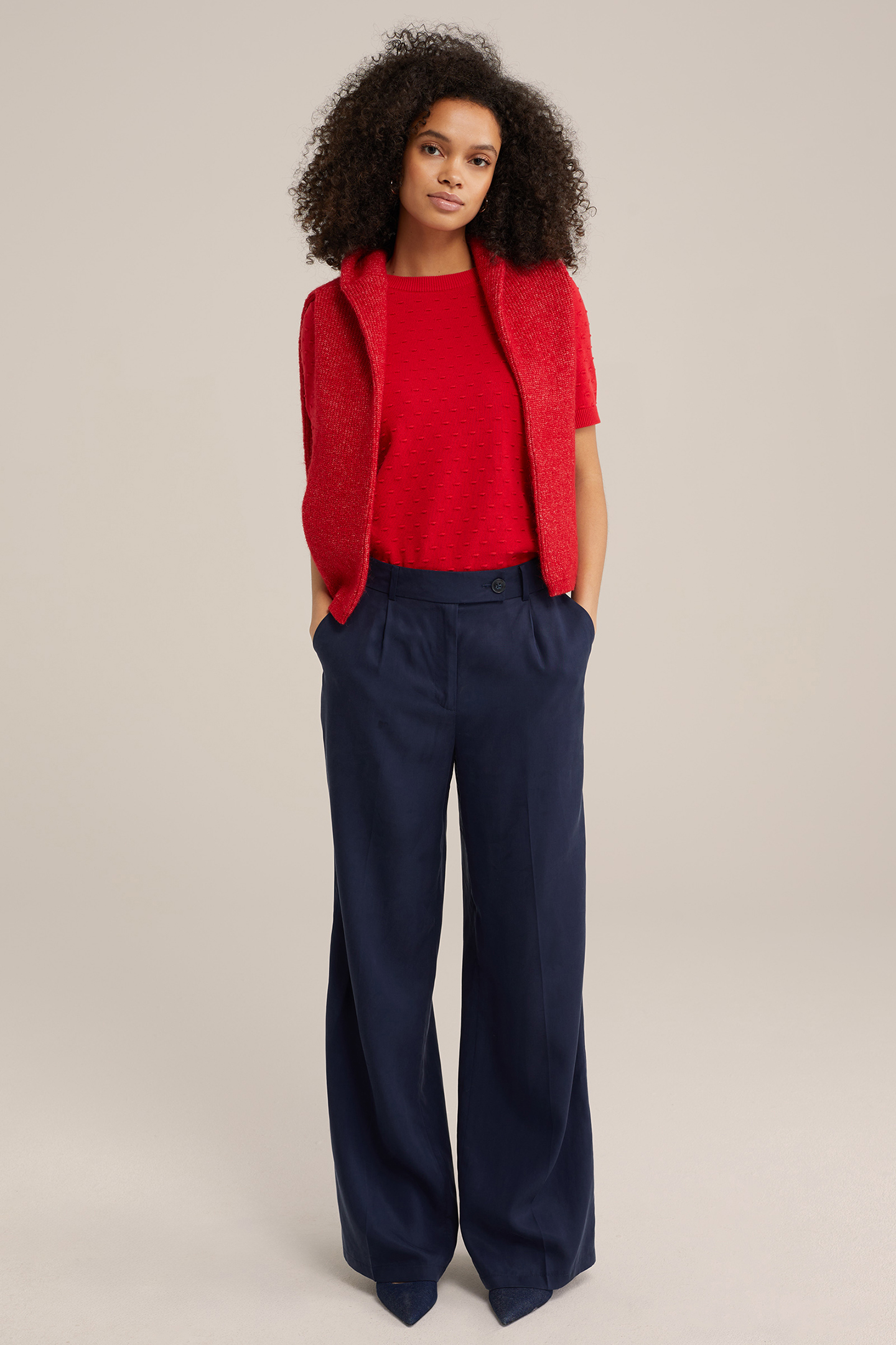 KNITTED PULLOVER VINTAGE RED 4