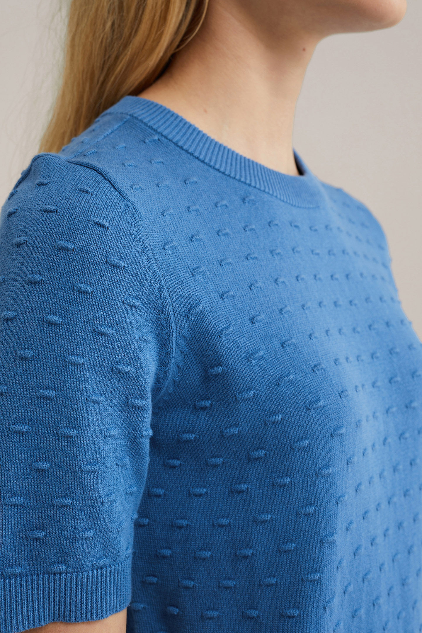 KNITTED PULLOVER COBALT BLUE 5