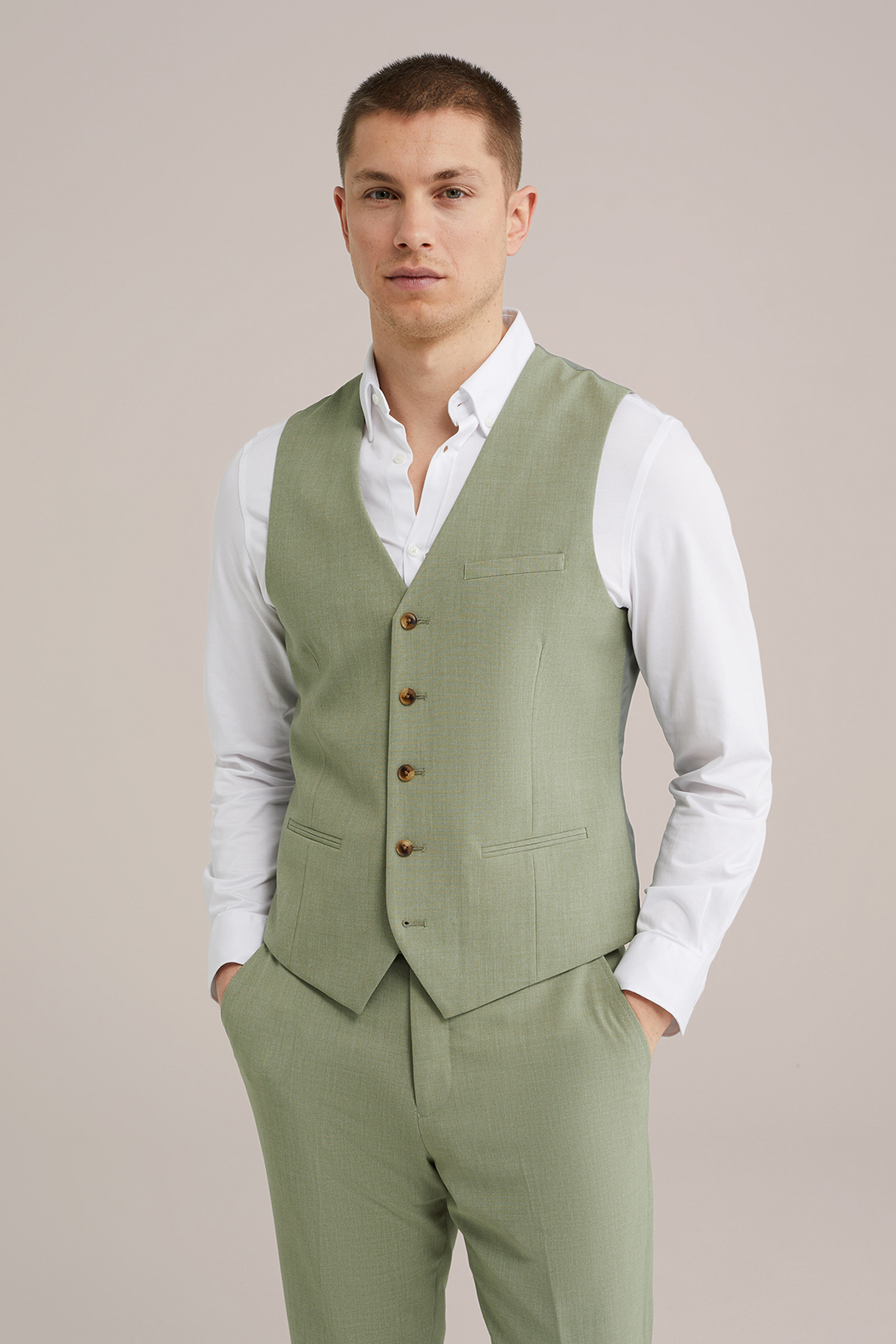 WAISTCOAT LIGHT GREEN 1