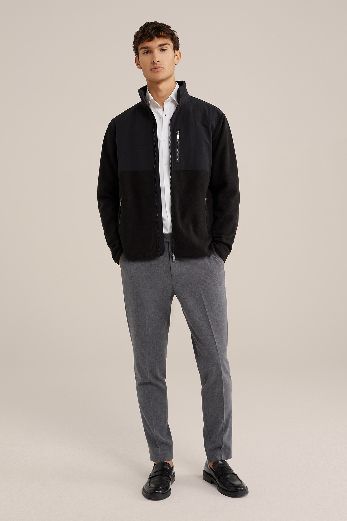 CARDIGAN WITH ZIPPER BLACK 3