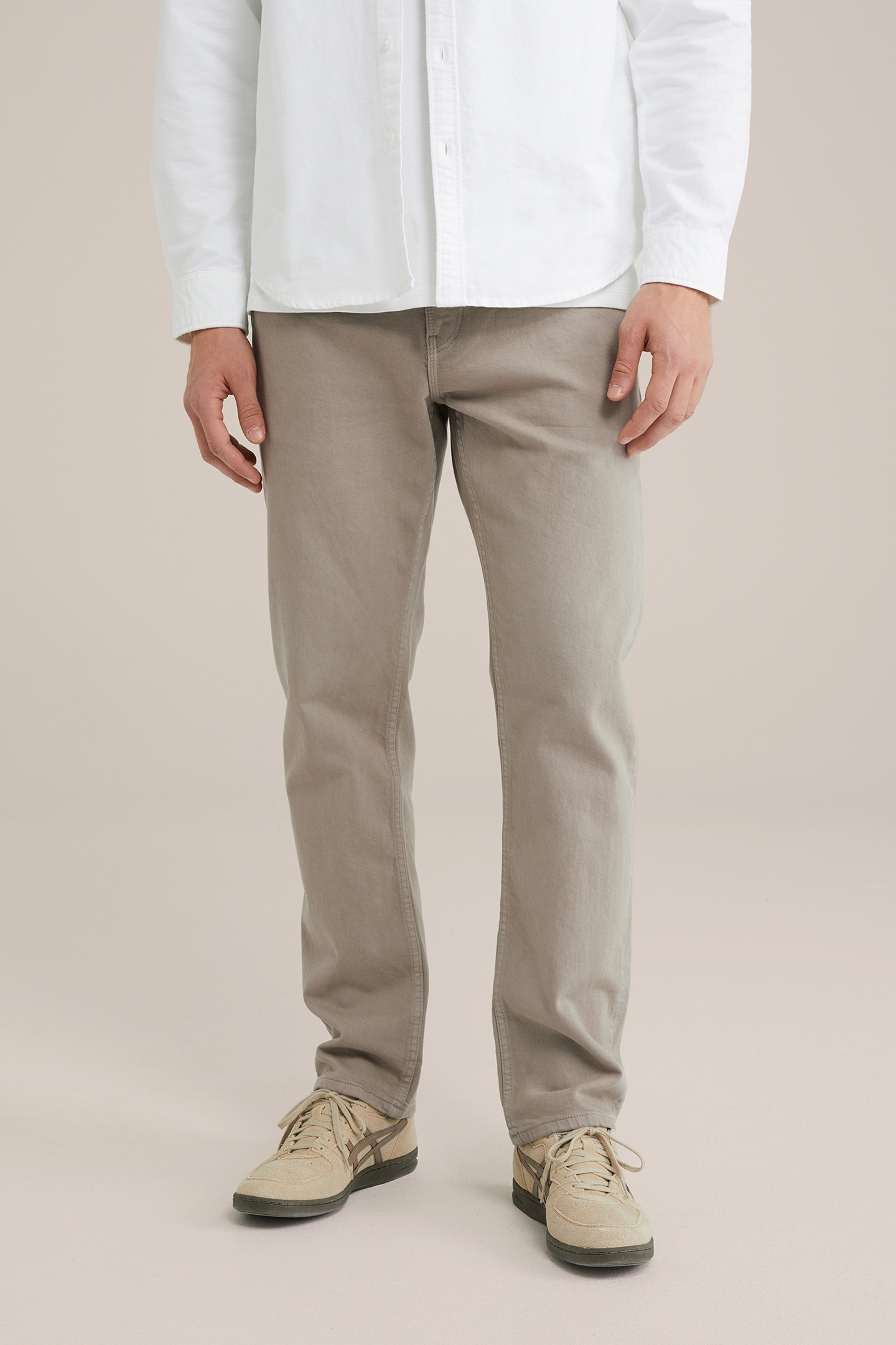 5-POCKET MID WAIST LIGHT BROWN 1