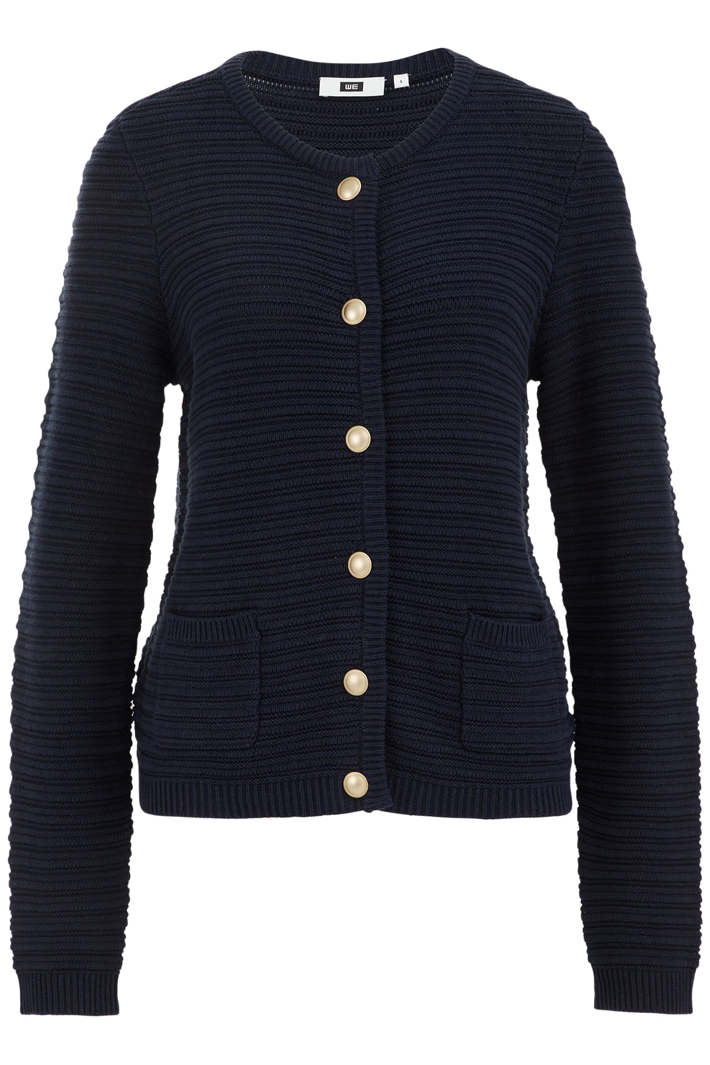 KNITTED CARDIGAN NAVY BLUE 4