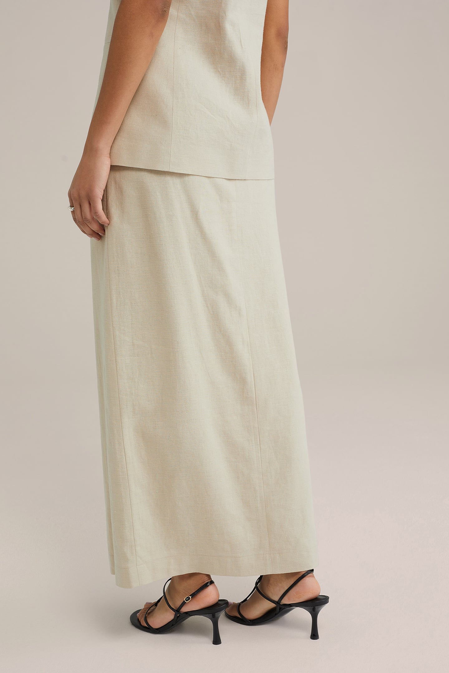 SKIRT MAXI LENGTH BEIGE 2