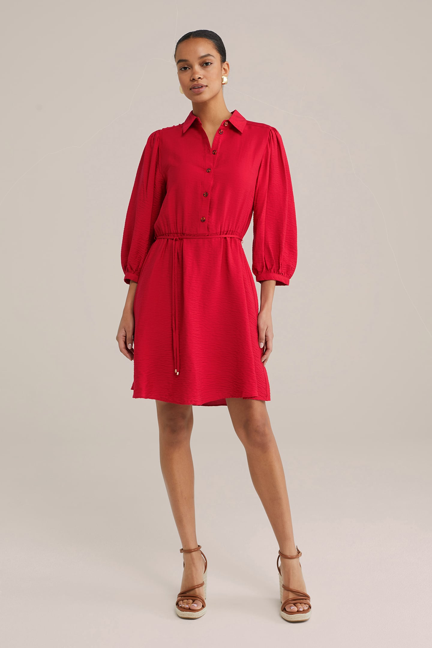 DRESS SHORT FIRE RED 3