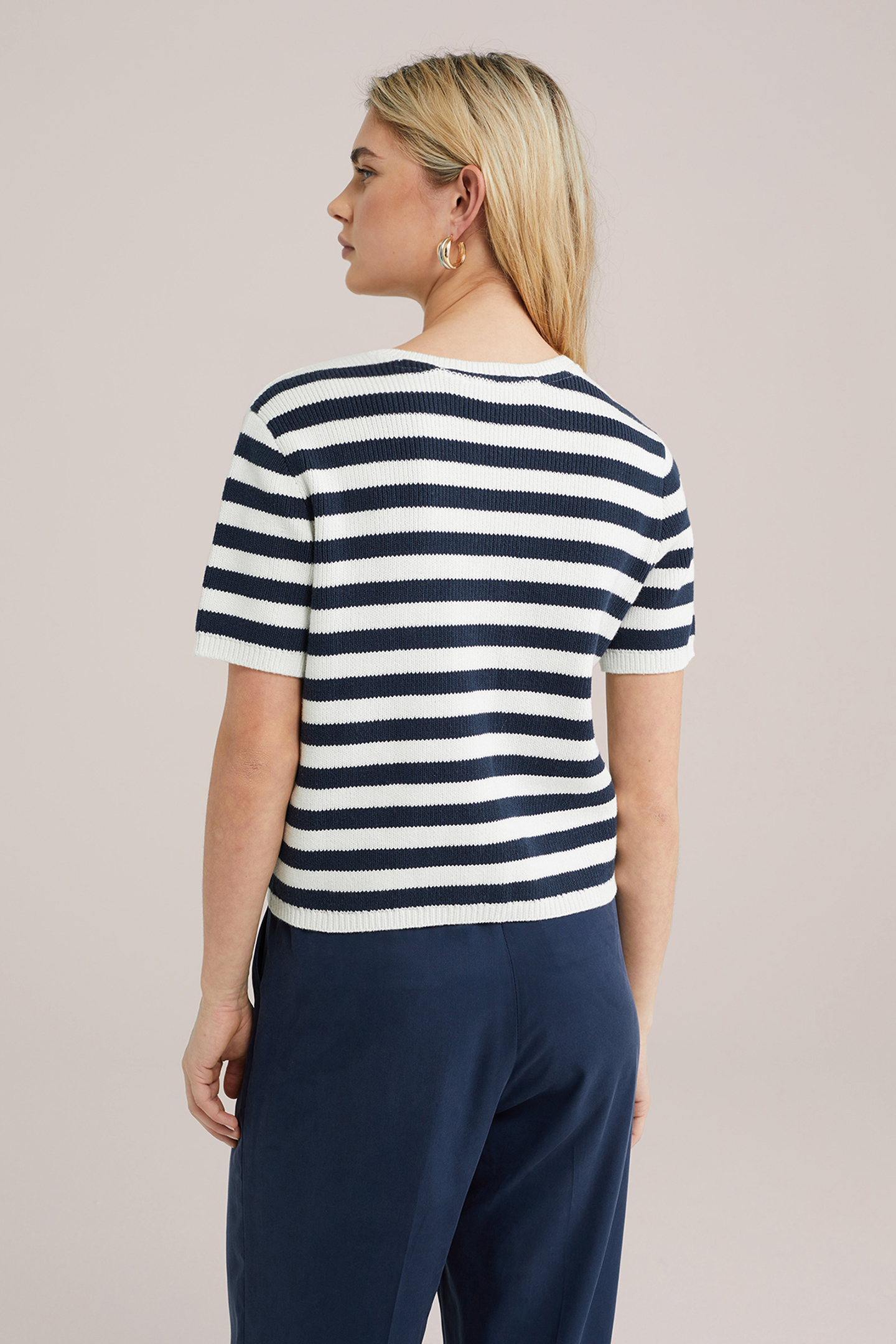 KNITTED CARDIGAN NAVY BLUE 2