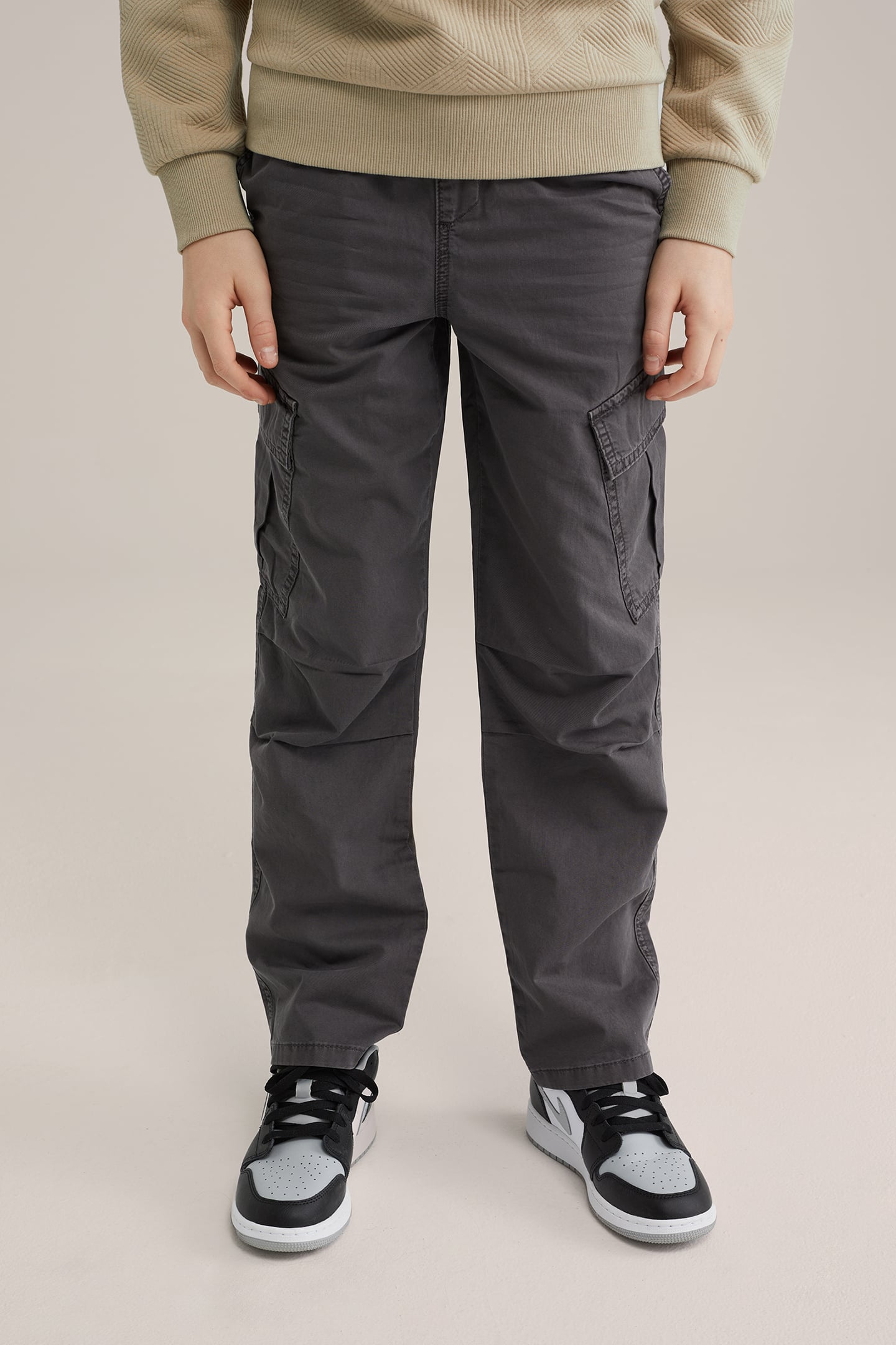 CARGO PANTS BLENDED DARK GREY 1