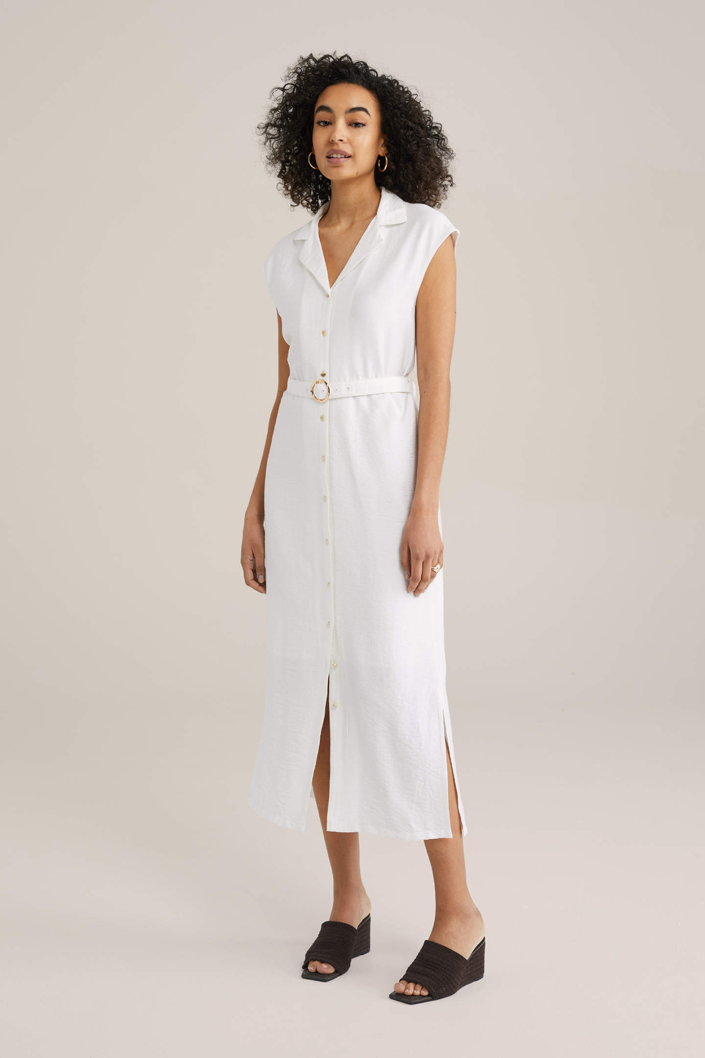 DRESS MID LENGTH WHITE 1