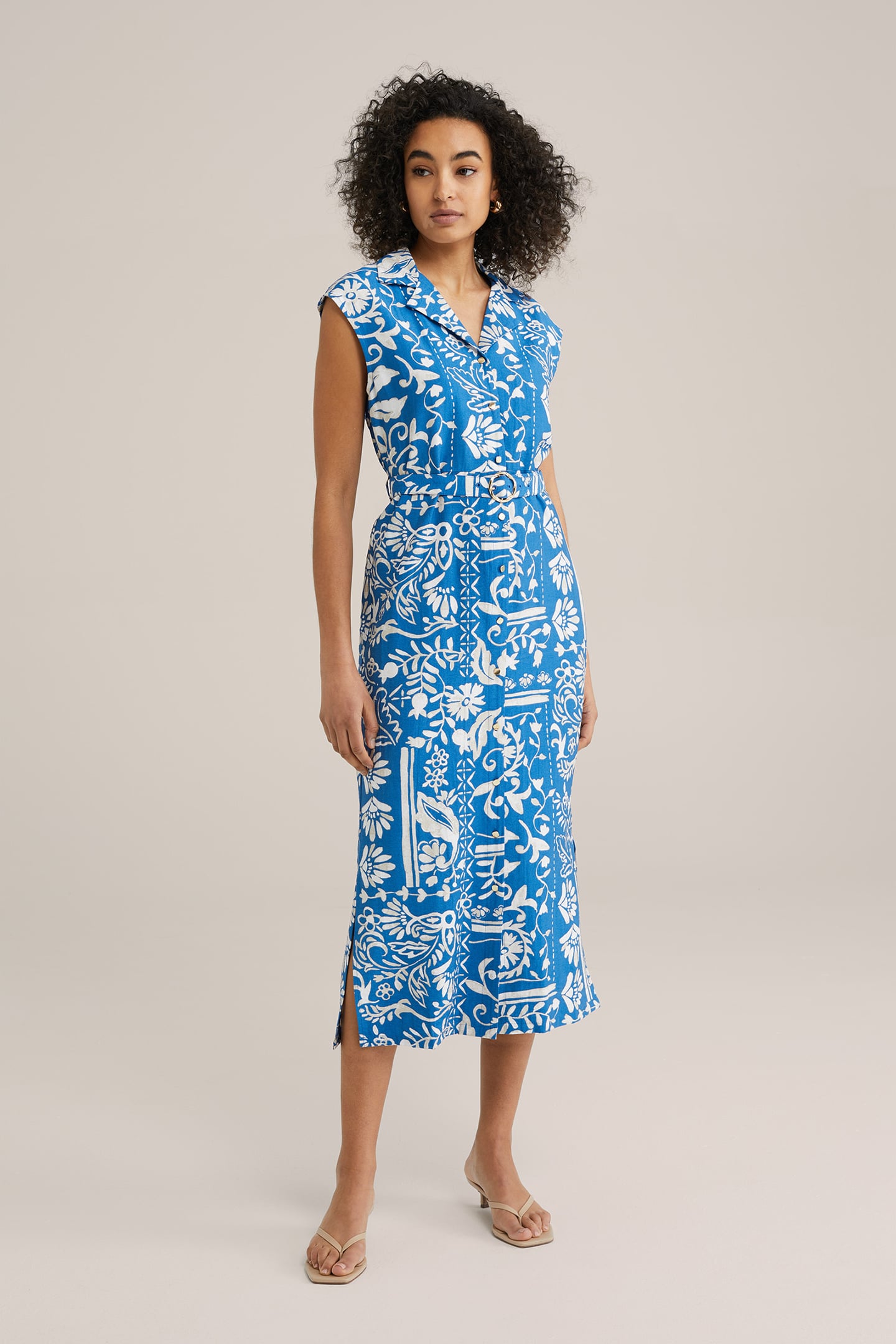 DRESS MID LENGTH COBALT BLUE 1