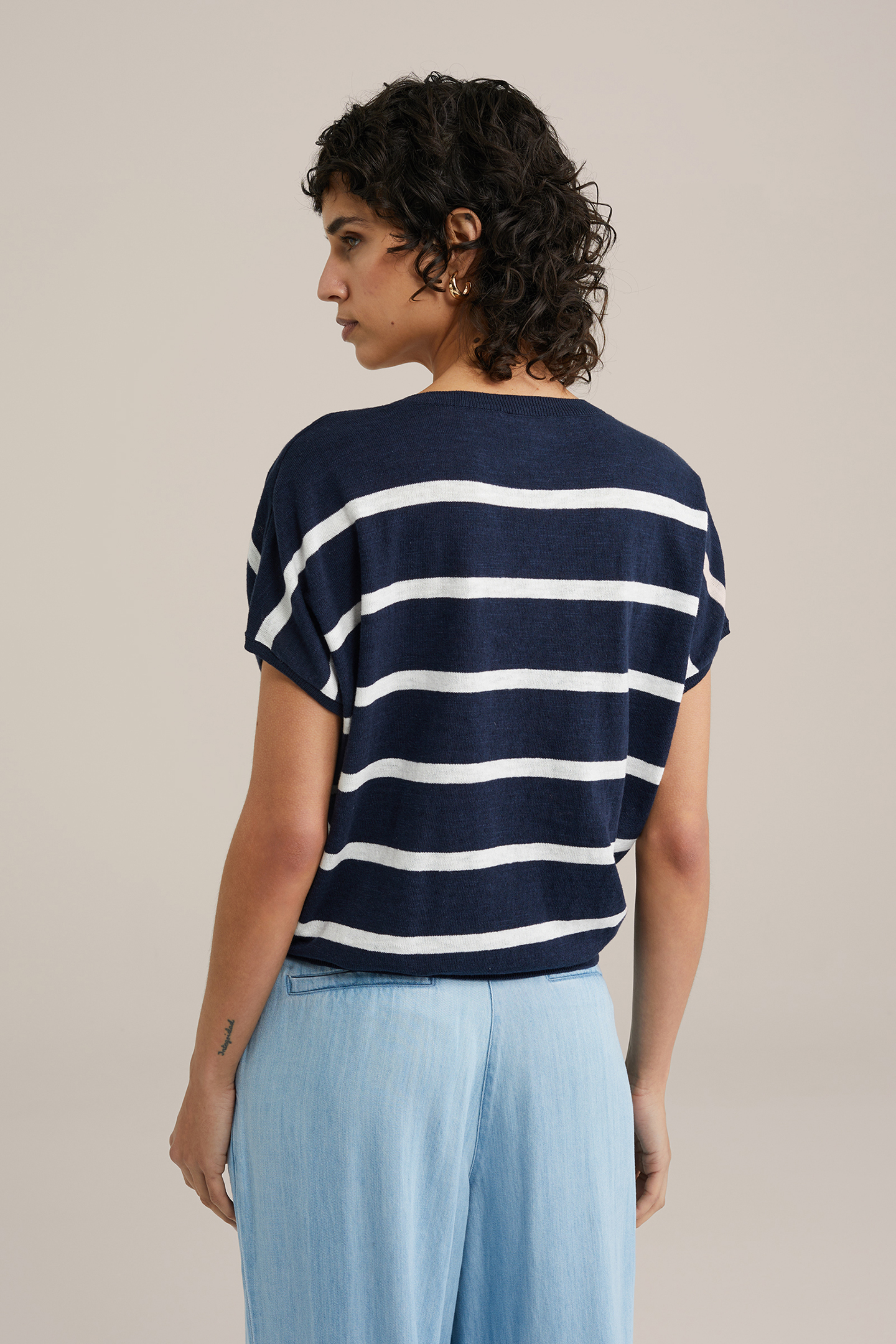 KNITTED PULLOVER DARK BLUE 2