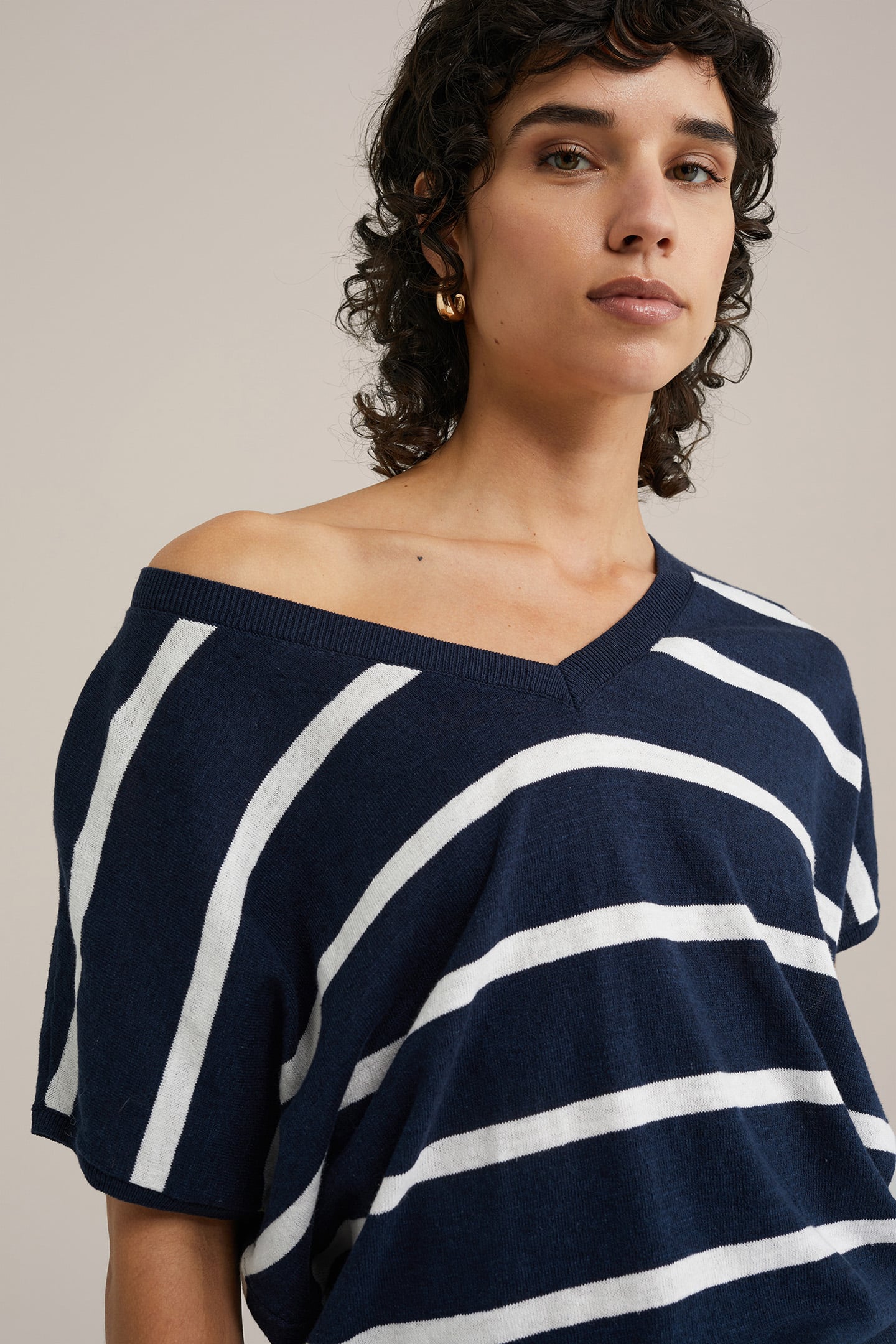 KNITTED PULLOVER DARK BLUE 5