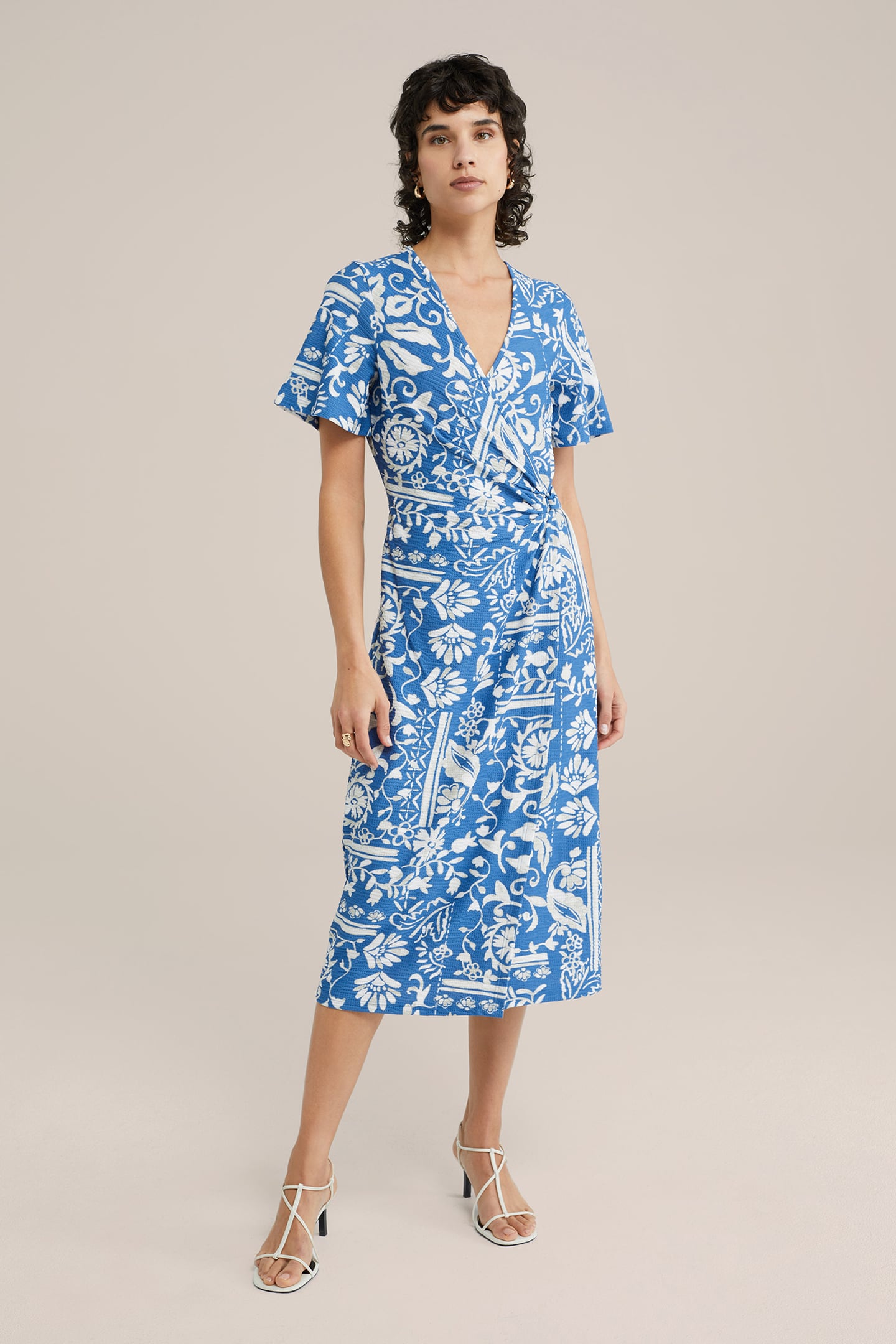 DRESS MID LENGTH BLUE 1