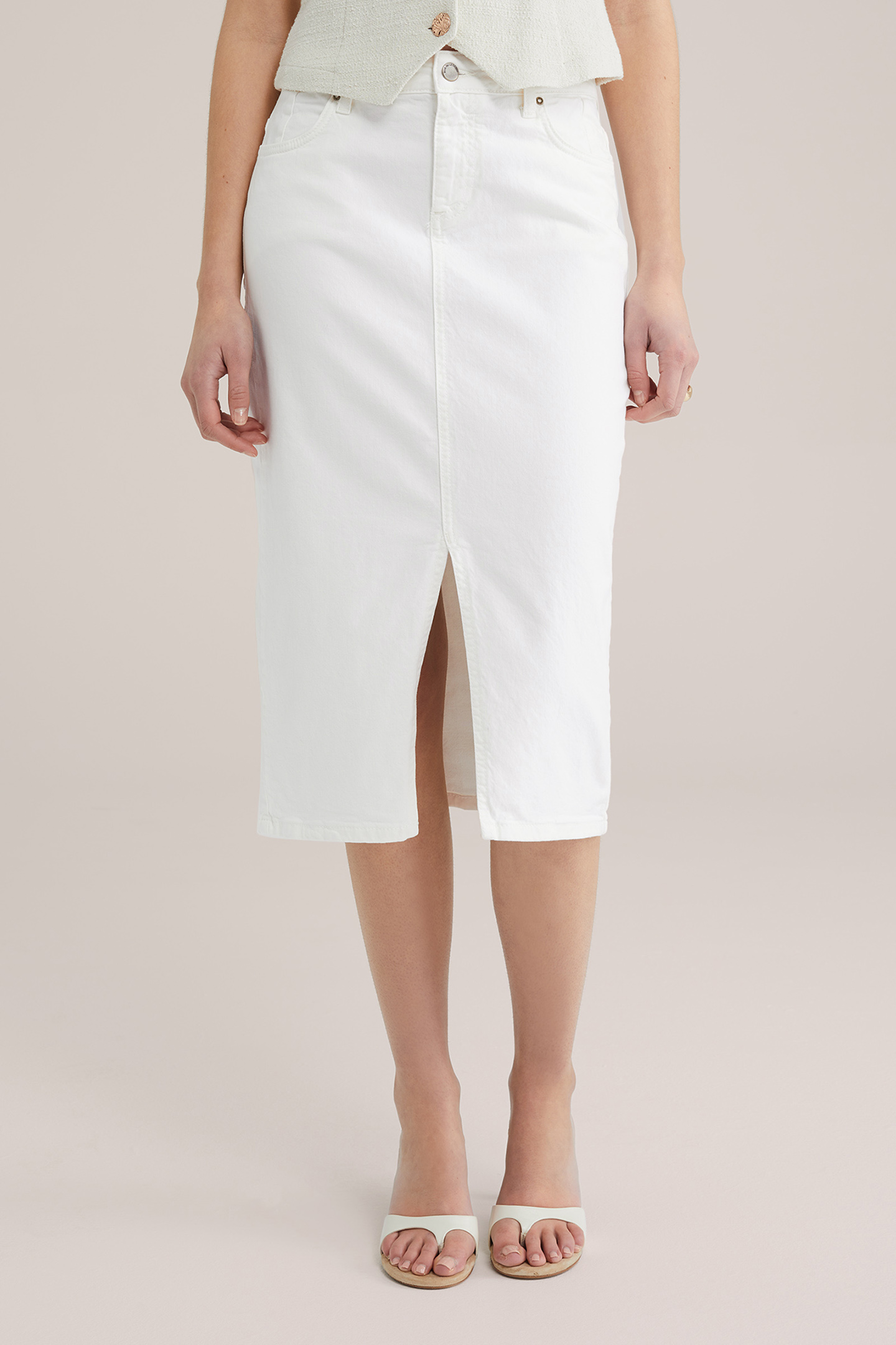 SKIRT MEDIUM LENGTH OFF-WHITE 1
