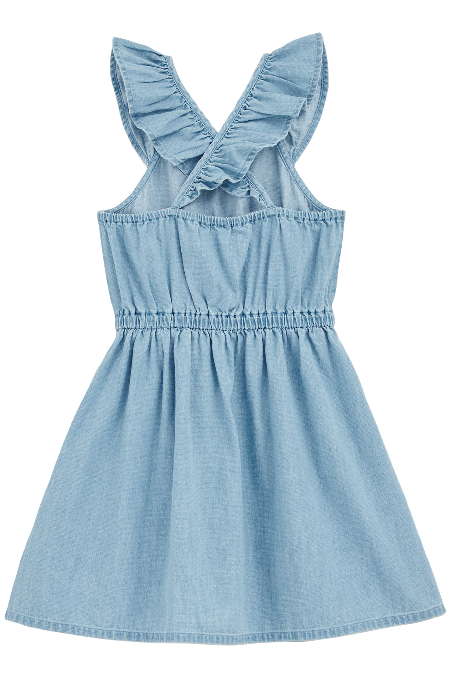 DRESS MID LENGTH BLUE 4