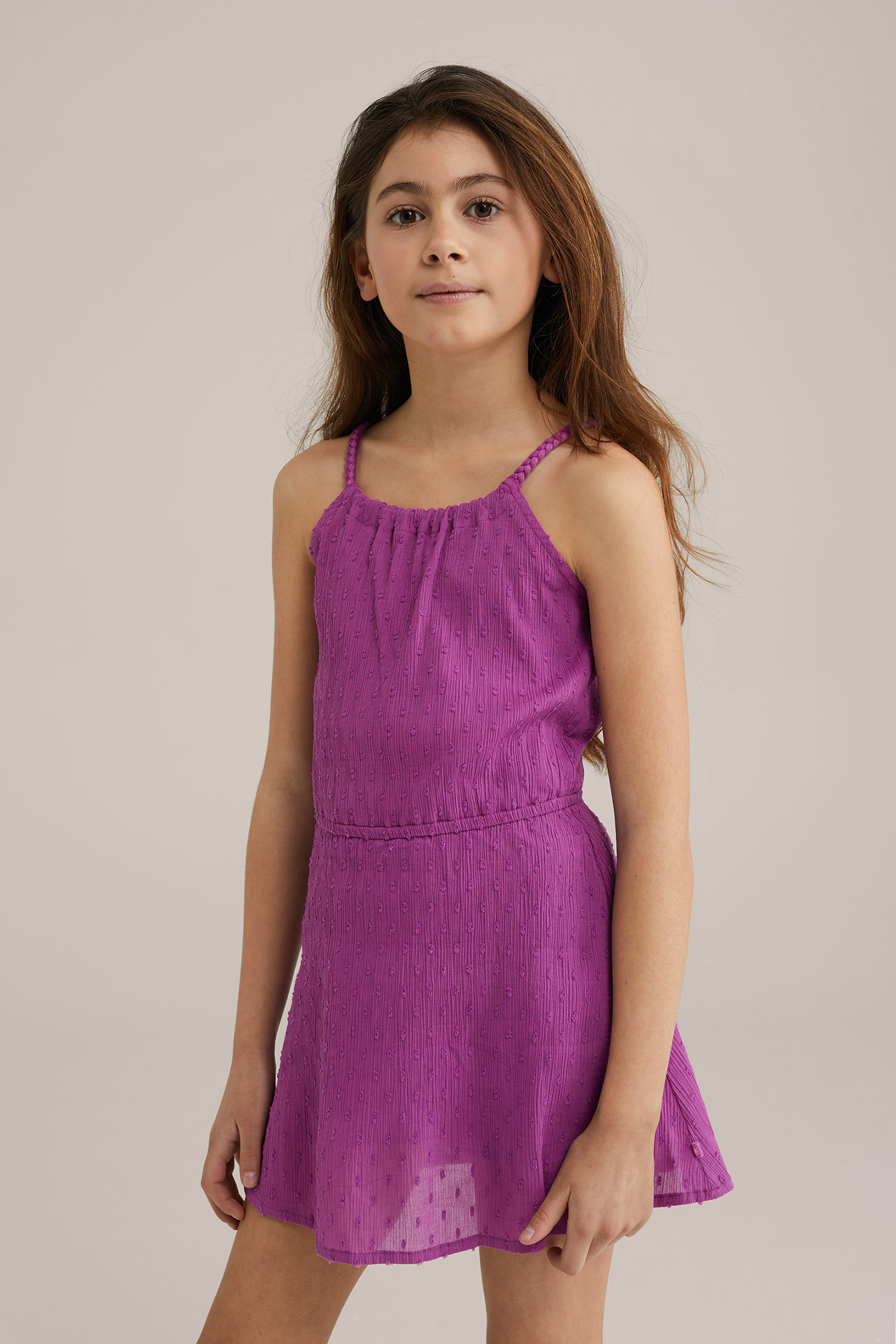 DRESS MID LENGTH PURPLE 1