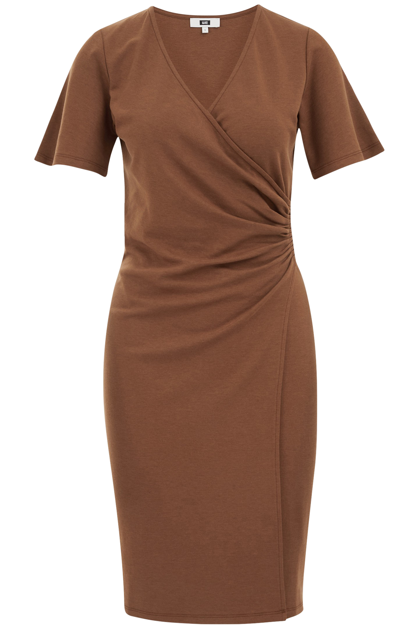 DRESS MID LENGTH BROWN 4