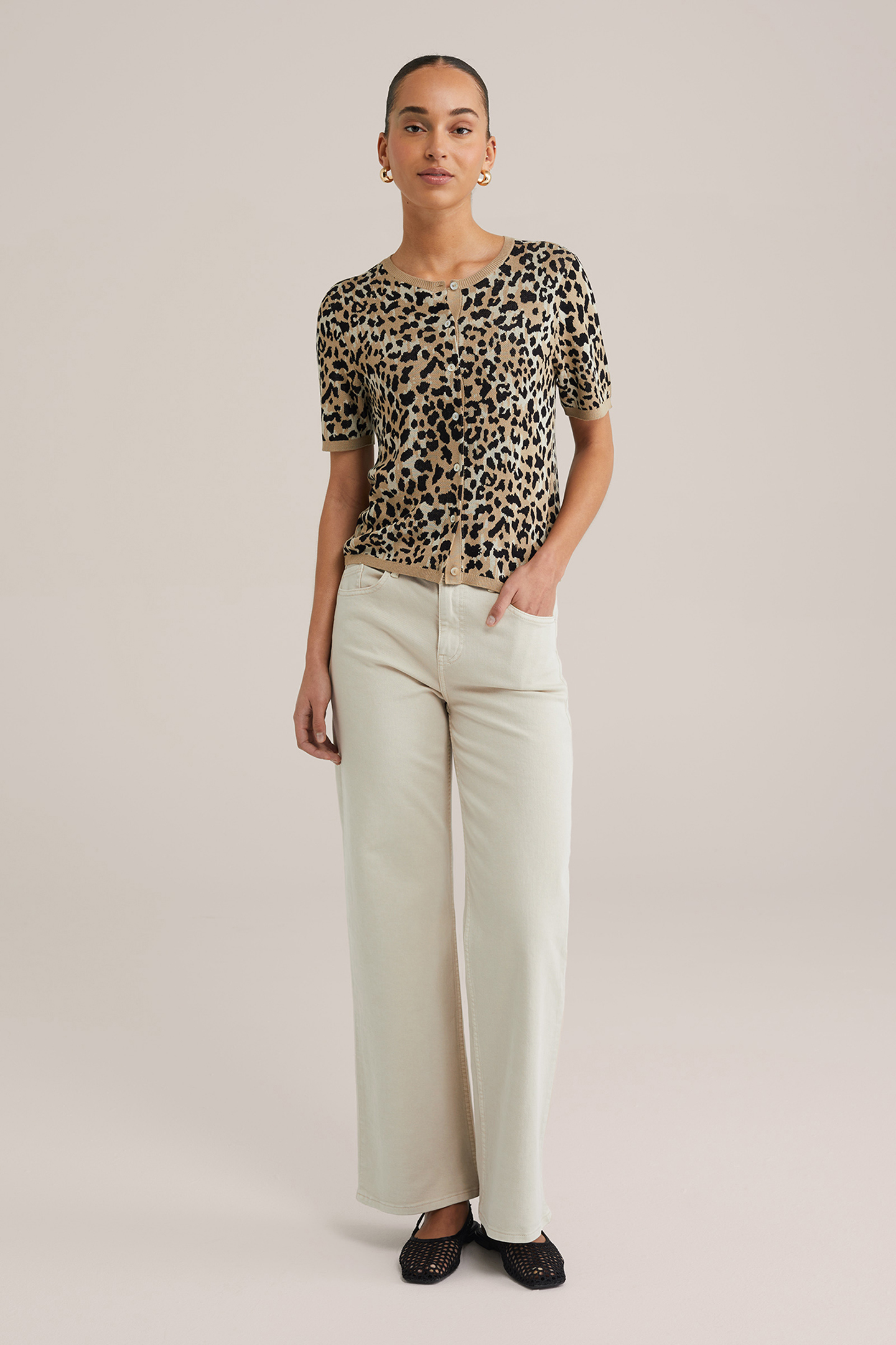 KNITTED CARDIGAN LIGHT BROWN 3