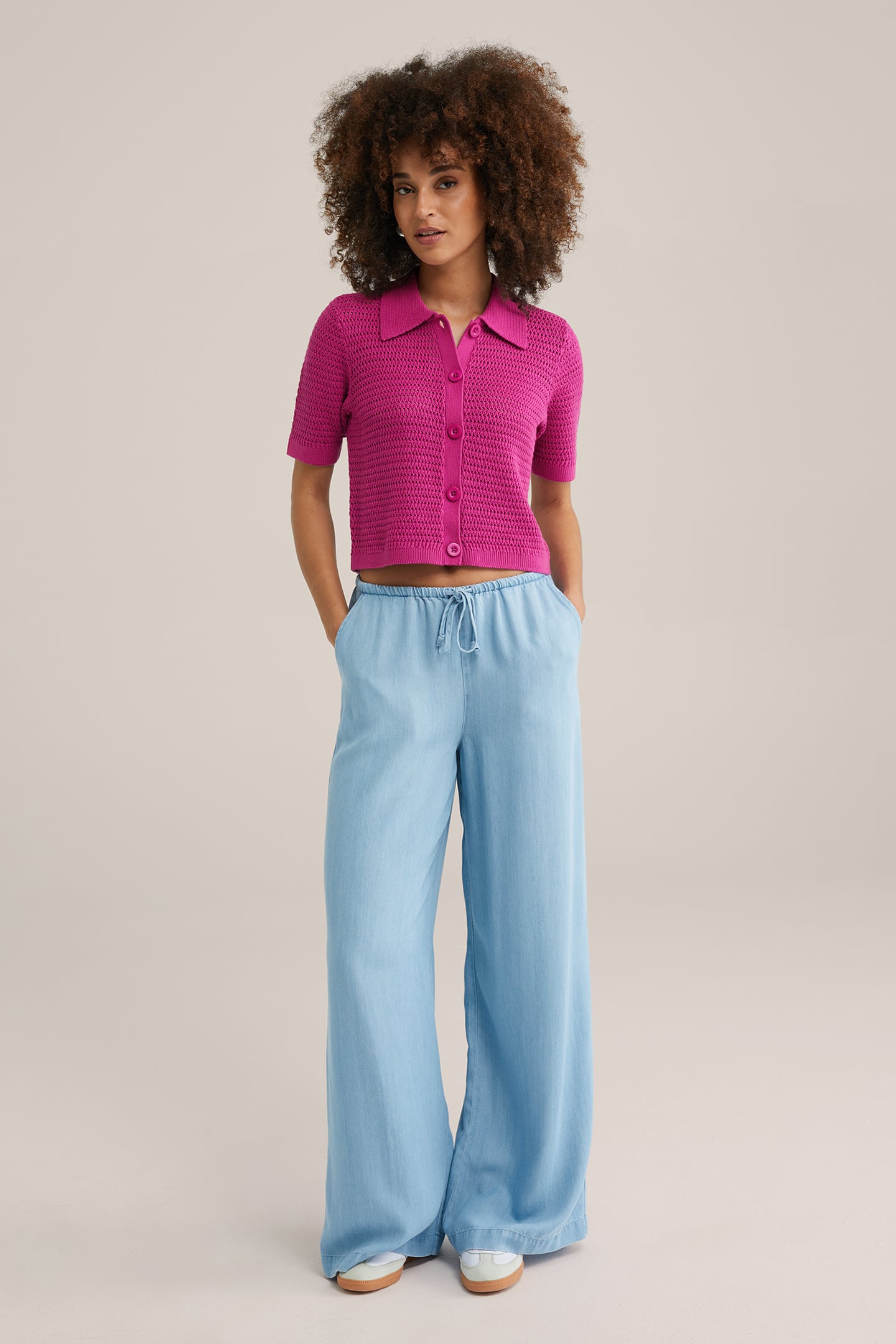 KNITTED CARDIGAN PINK 3