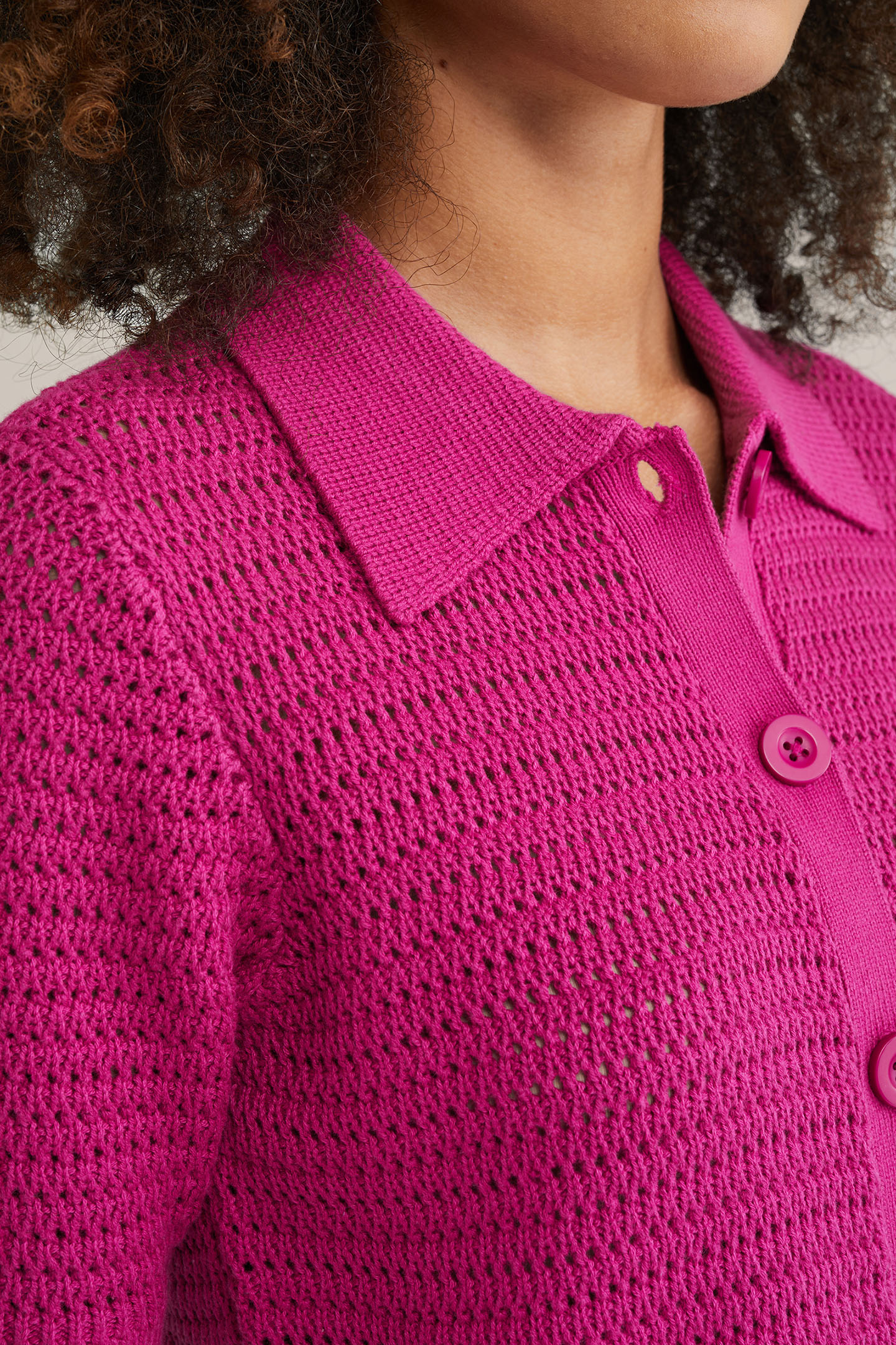 KNITTED CARDIGAN PINK 5
