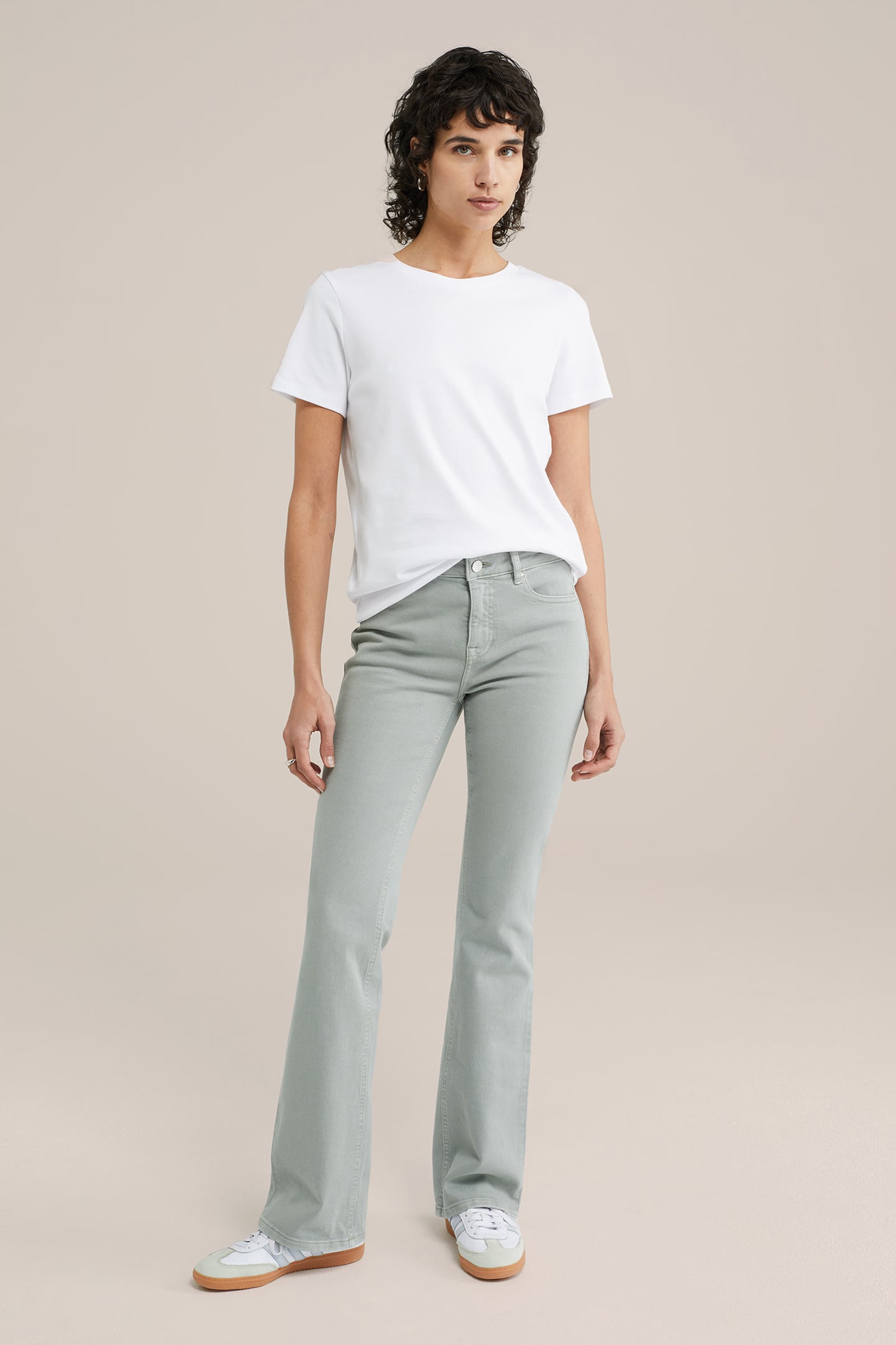 5-POCKET MID WAIST GREYISH GREEN 3