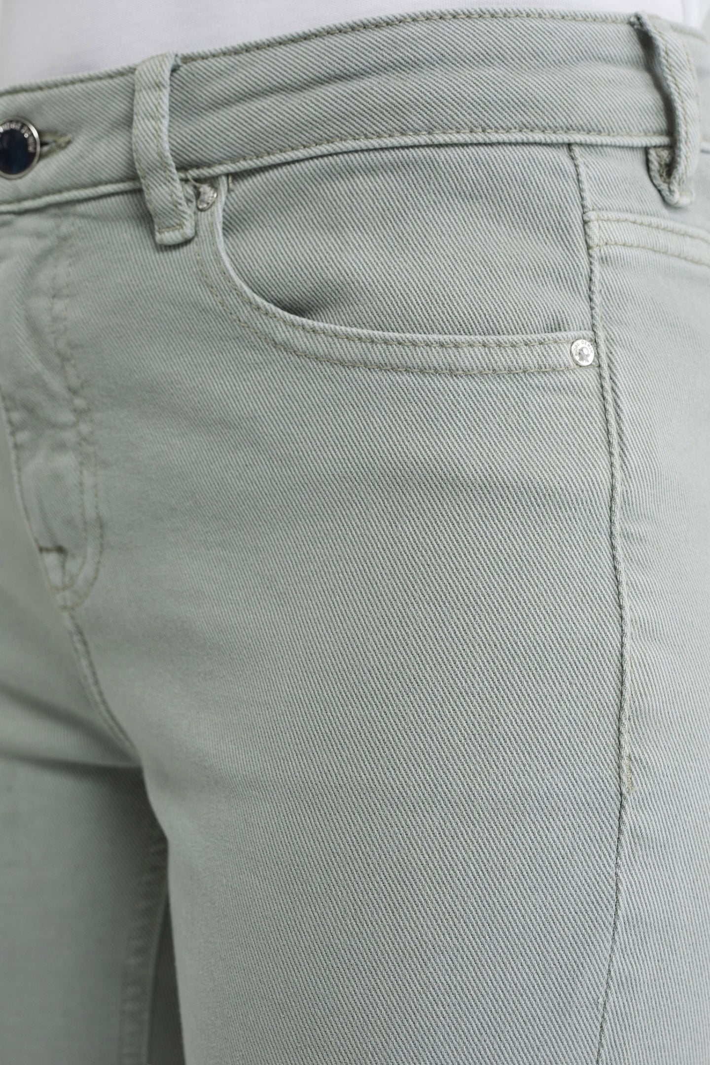 5-POCKET MID WAIST GREYISH GREEN 5