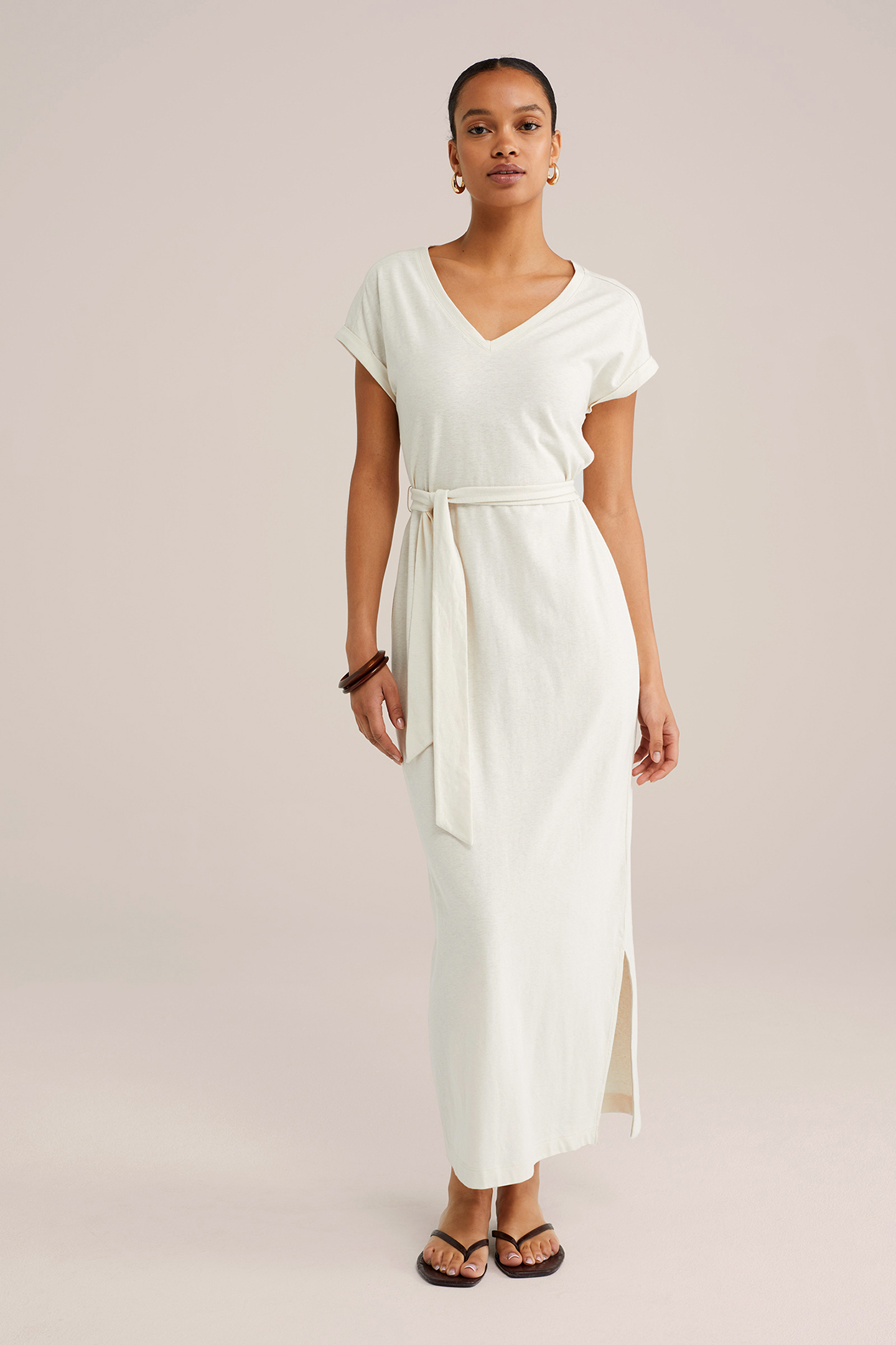 DRESS MAXI LENGTH OFF-WHITE 1