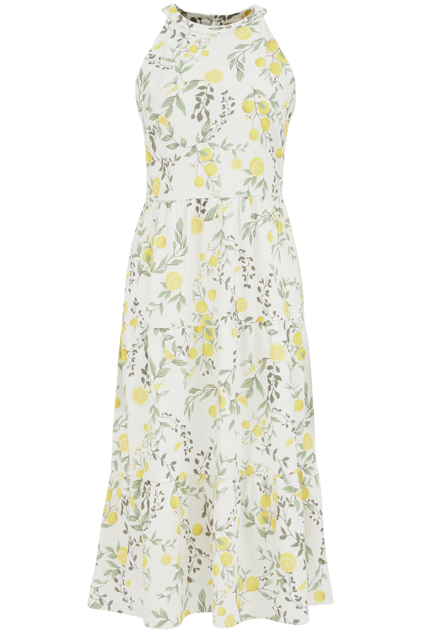 DRESS MID LENGTH YELLOW 3