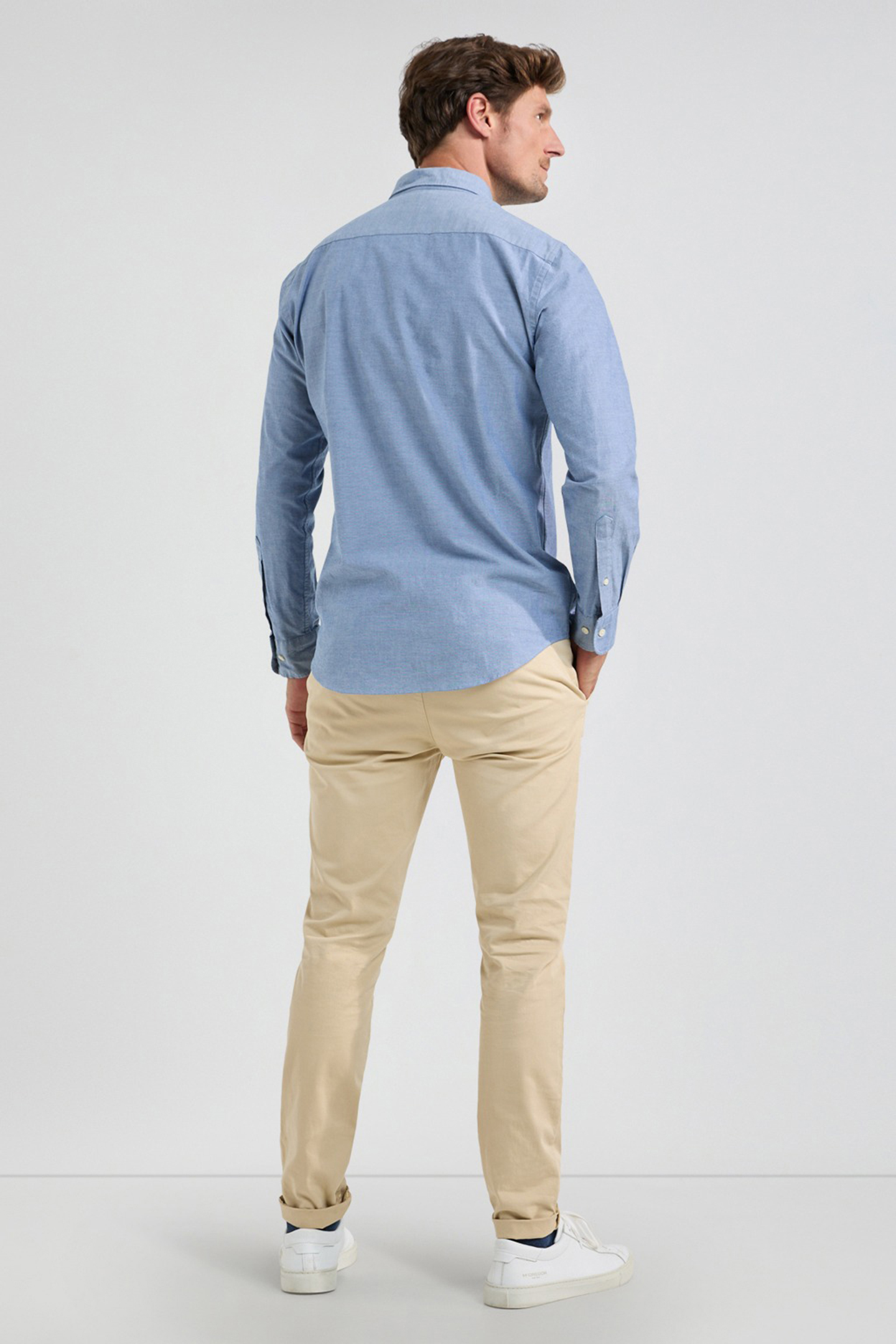 STRETCH OXFORD SHIRT NAVY 3