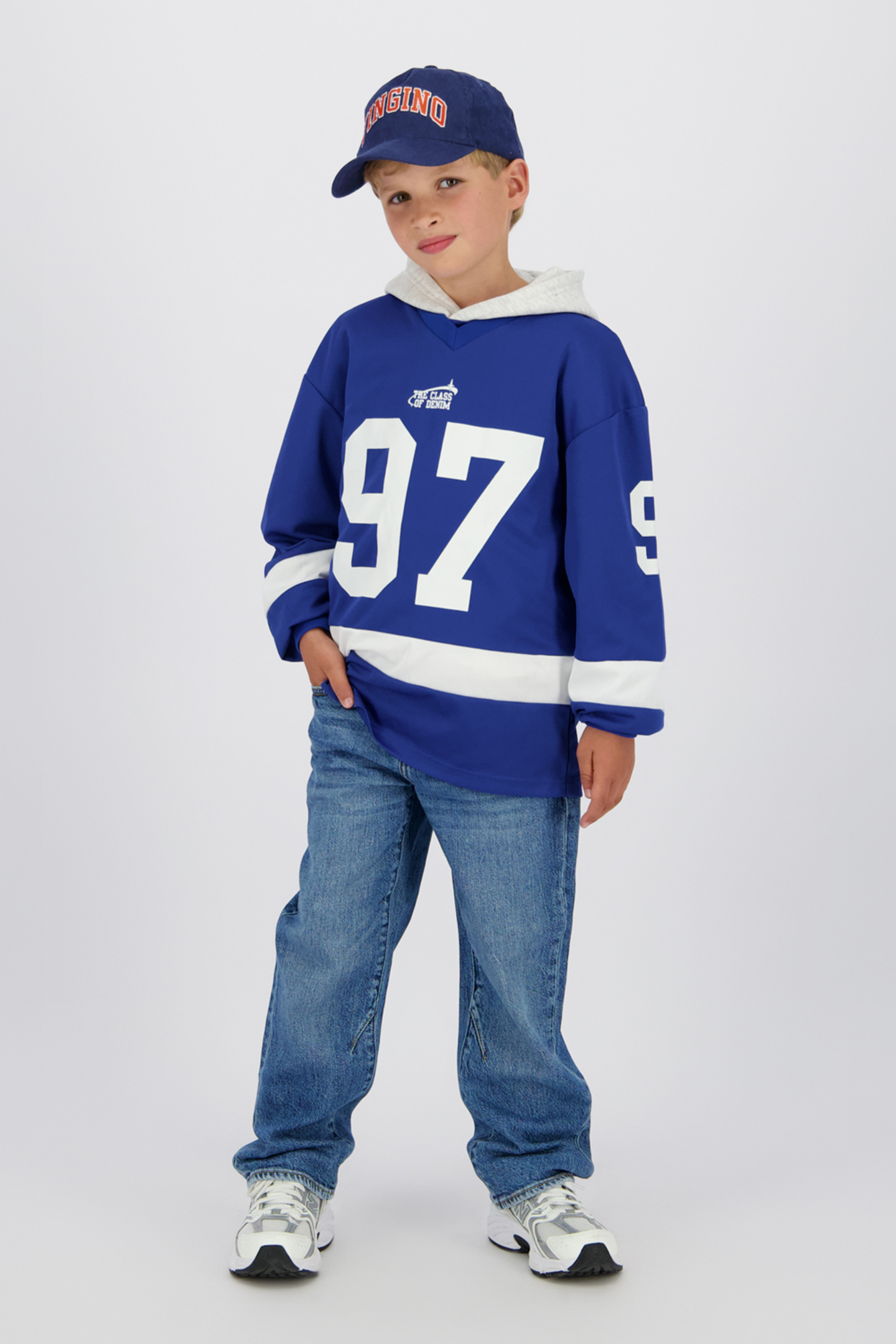 BOYS GERALDO JEANS MID BLUE WASH 1