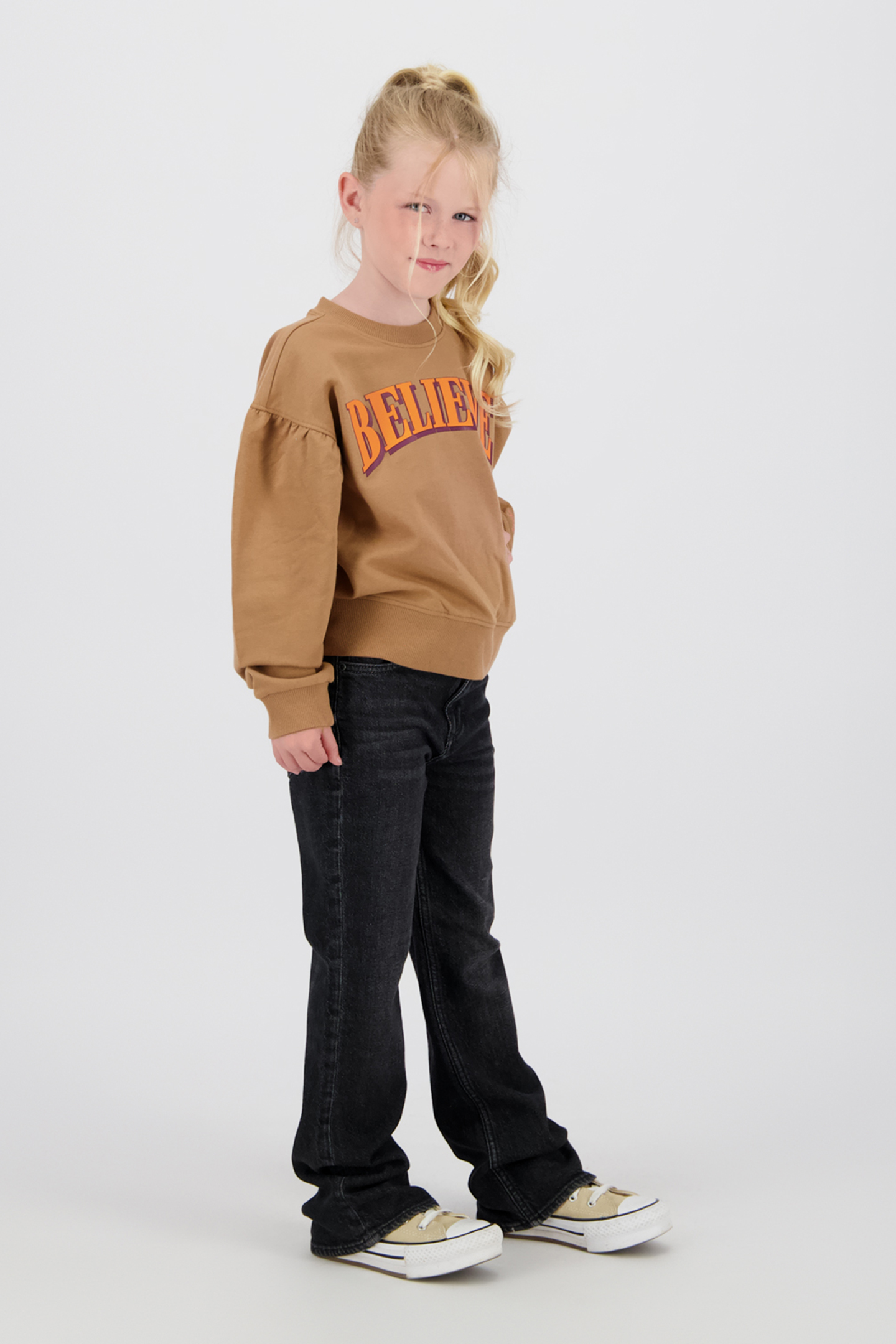 GIRLS CECILE JEANS BLACK DENIM 5