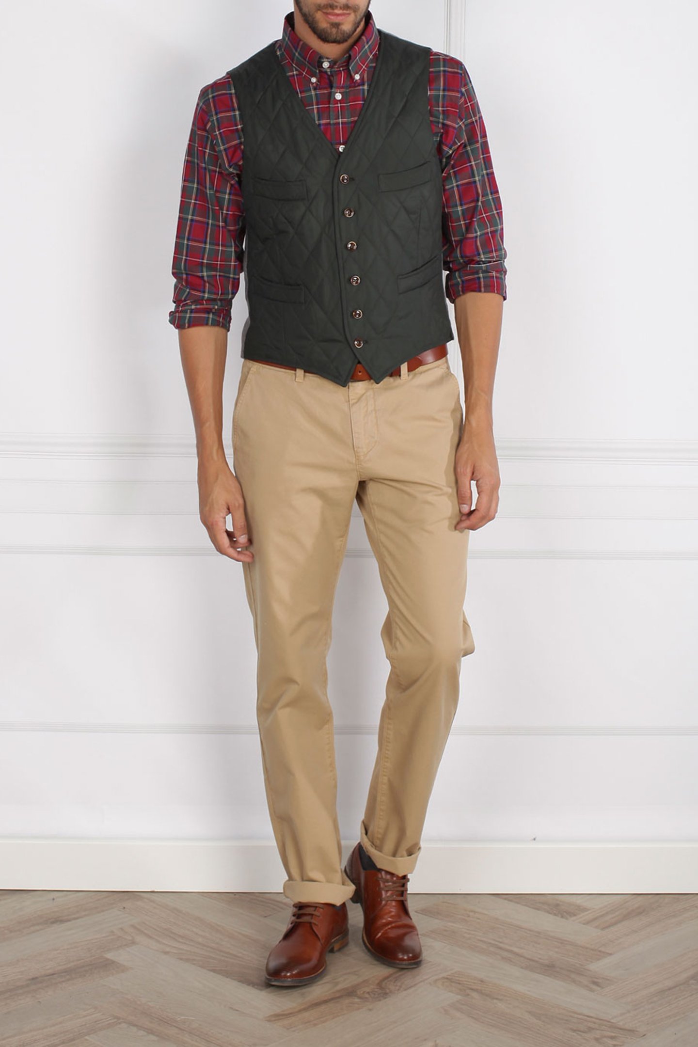 QUILTED GILET GREEN 1