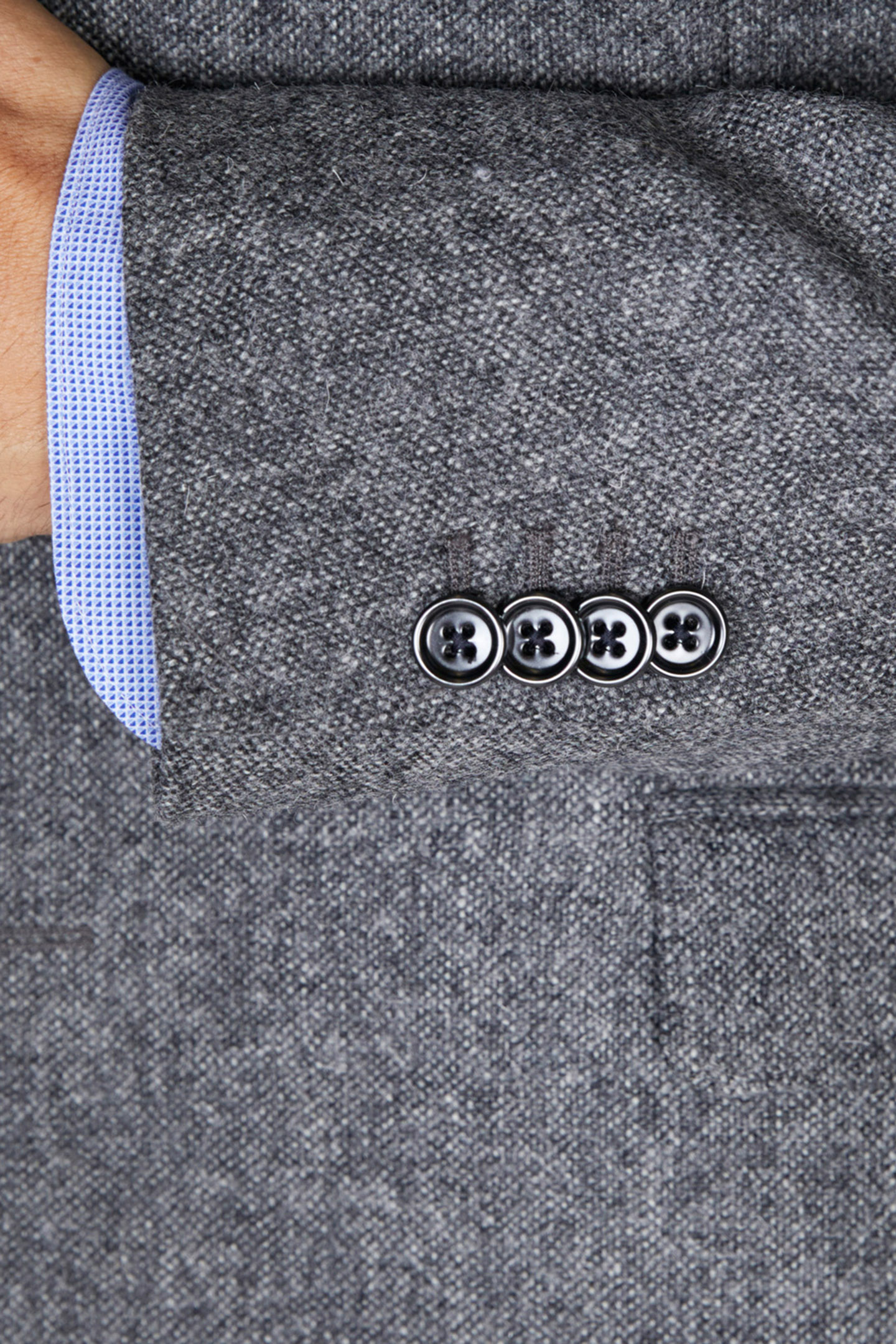 2 BTN FLAP PKT BLAZER GREY 3