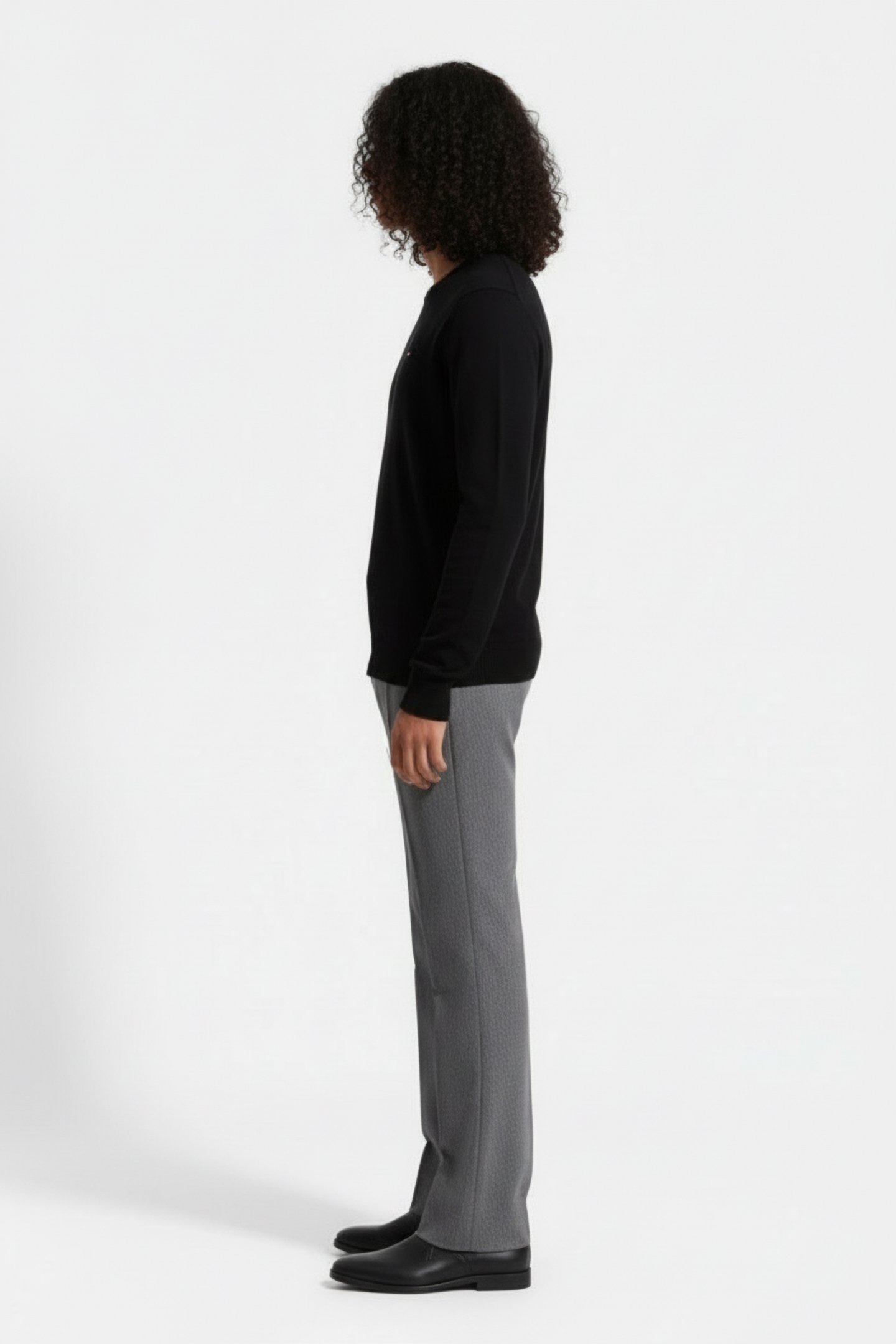 PIMA ORGANIC COTTON CASHMERE JUMPER BLACK 3