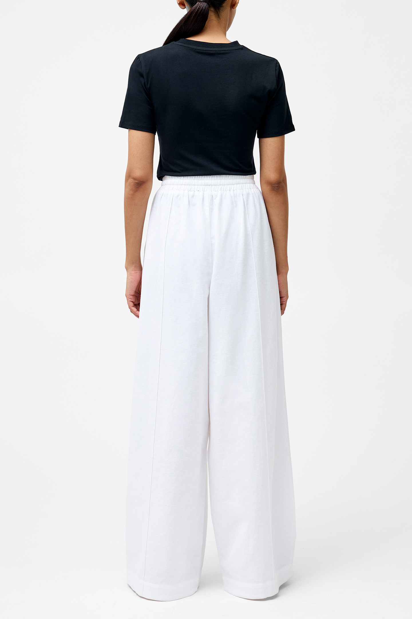 CLARE LINEN BLEND TROUSER LINEN WHITE 2