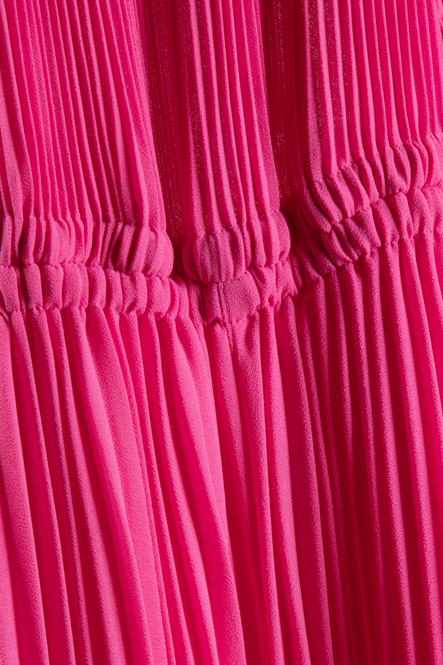 PLEATED CUTOUT DRESS CERISE 3