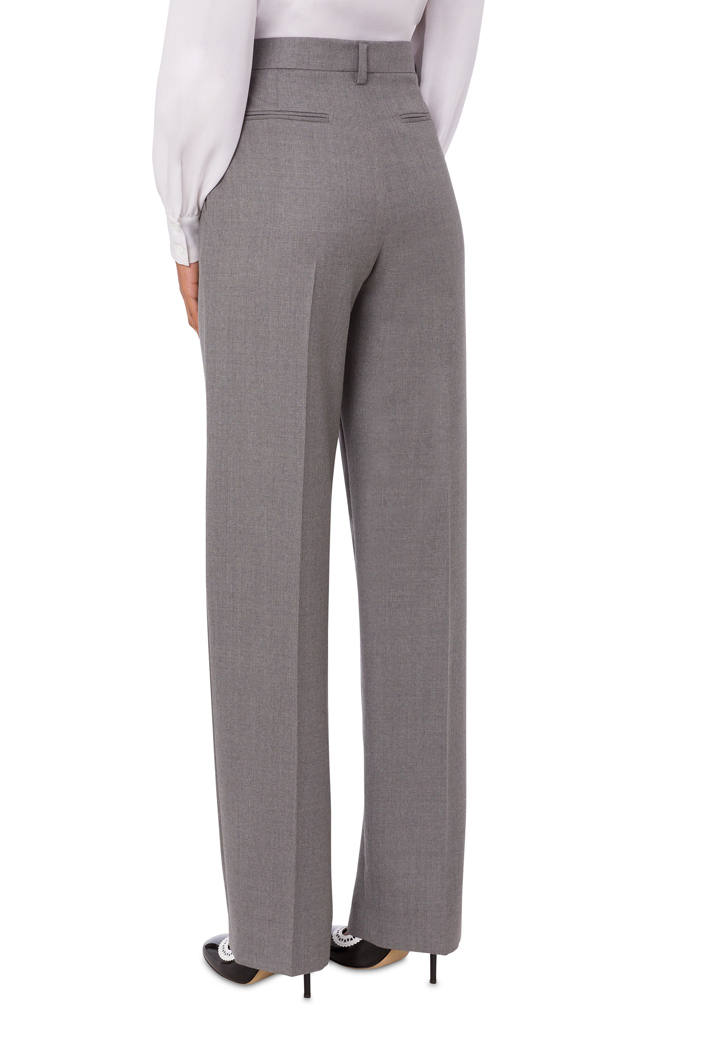 GOLD BUTTON TROUSERS GREY 2