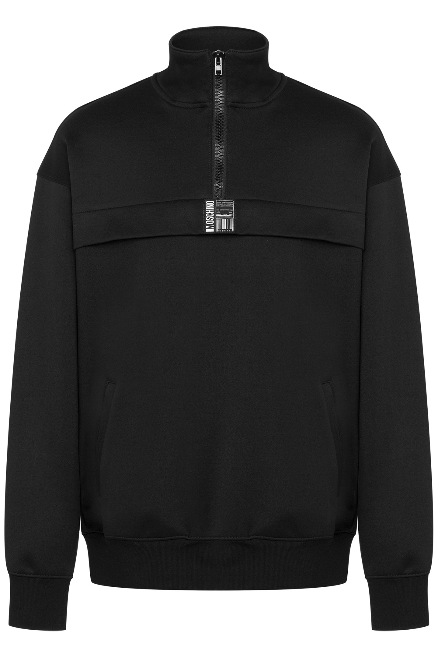 LOCKER TAG LABEL TECHNICAL SWEATSHIRT BLACK 3