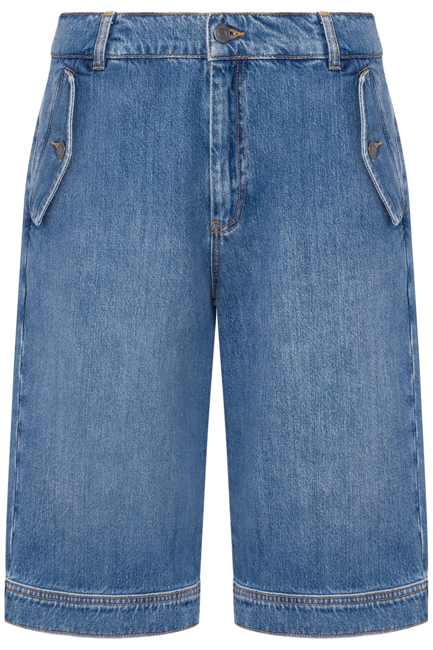 BERMUDA SHORTS IN BLUE COTTON DENIM BLUE 3